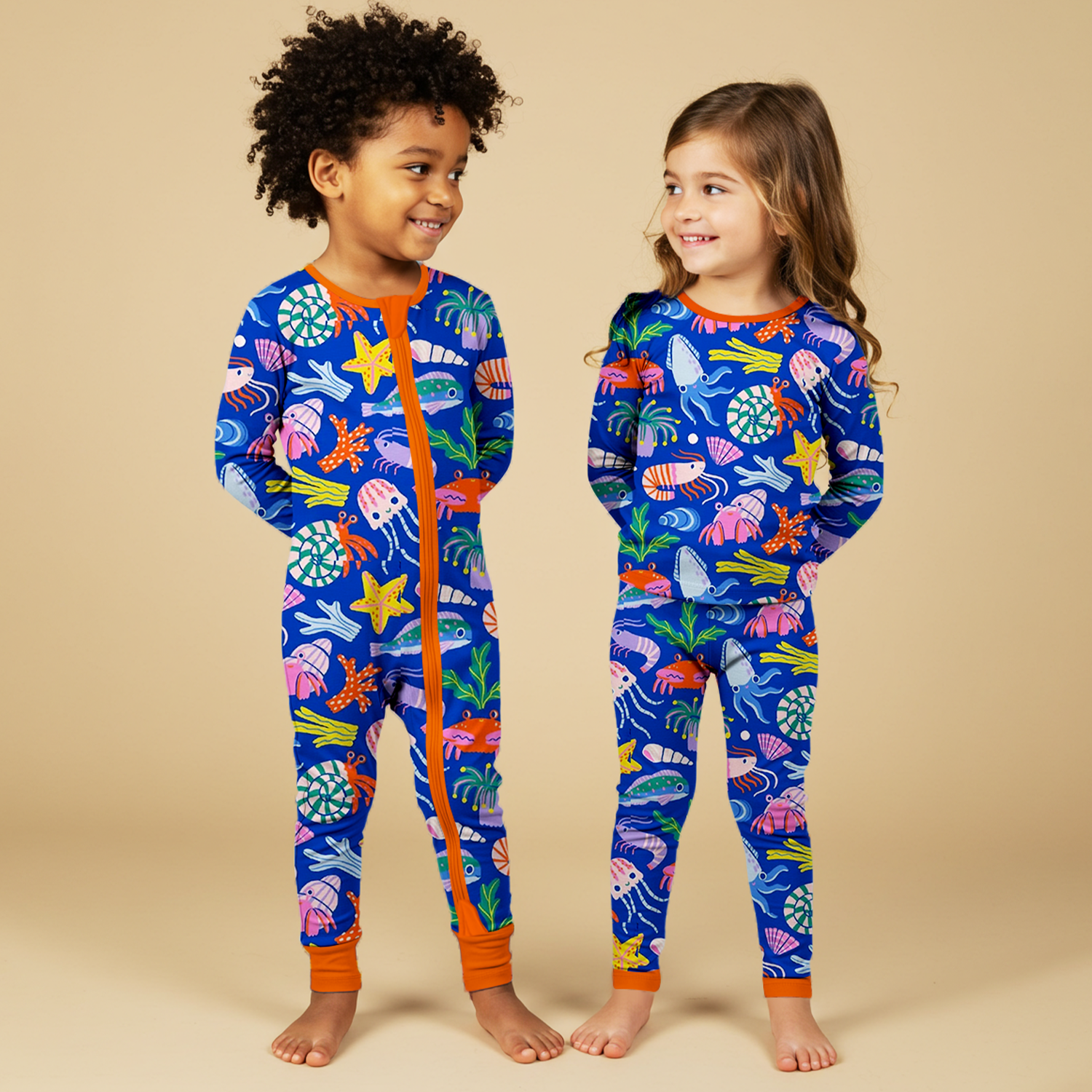 Under the Sea Convertible Zippered Romper