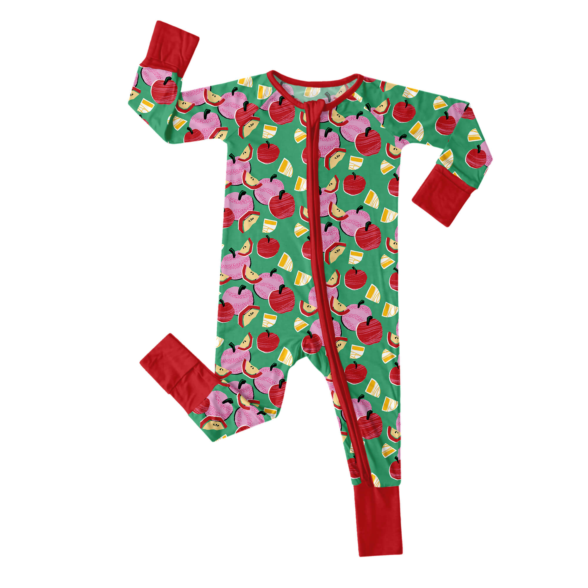 Apple Pie Convertible Zippered Romper - StazzyBaby
