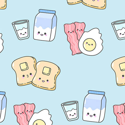 Blue Breakfast Buddies Two Piece Pajama Set - StazzyBaby