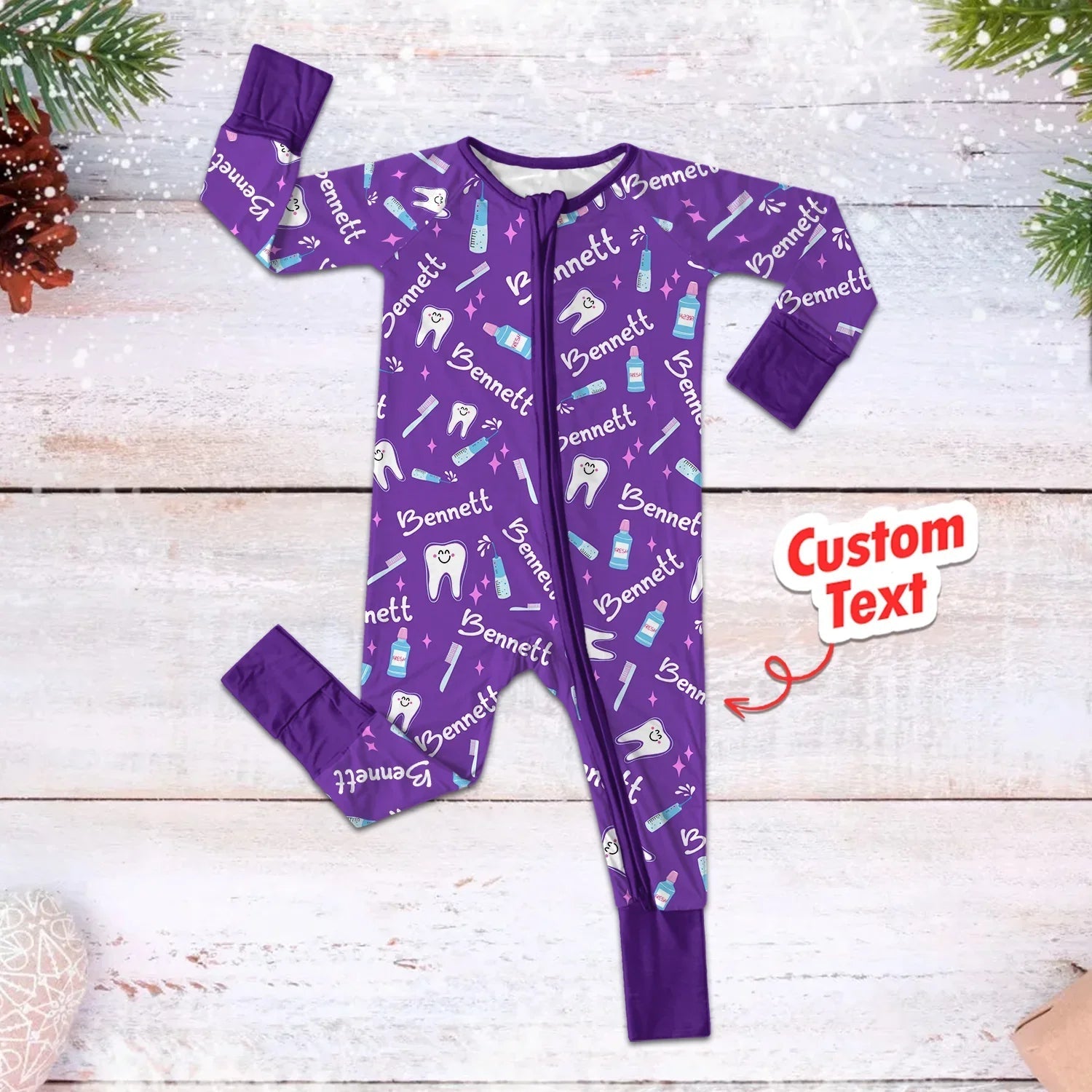 Brushing Teeth Custom Name Zippy - StazzyBaby