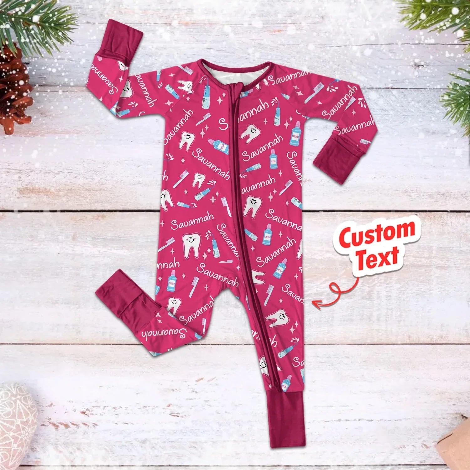 Brushing Teeth Custom Name Zippy - StazzyBaby