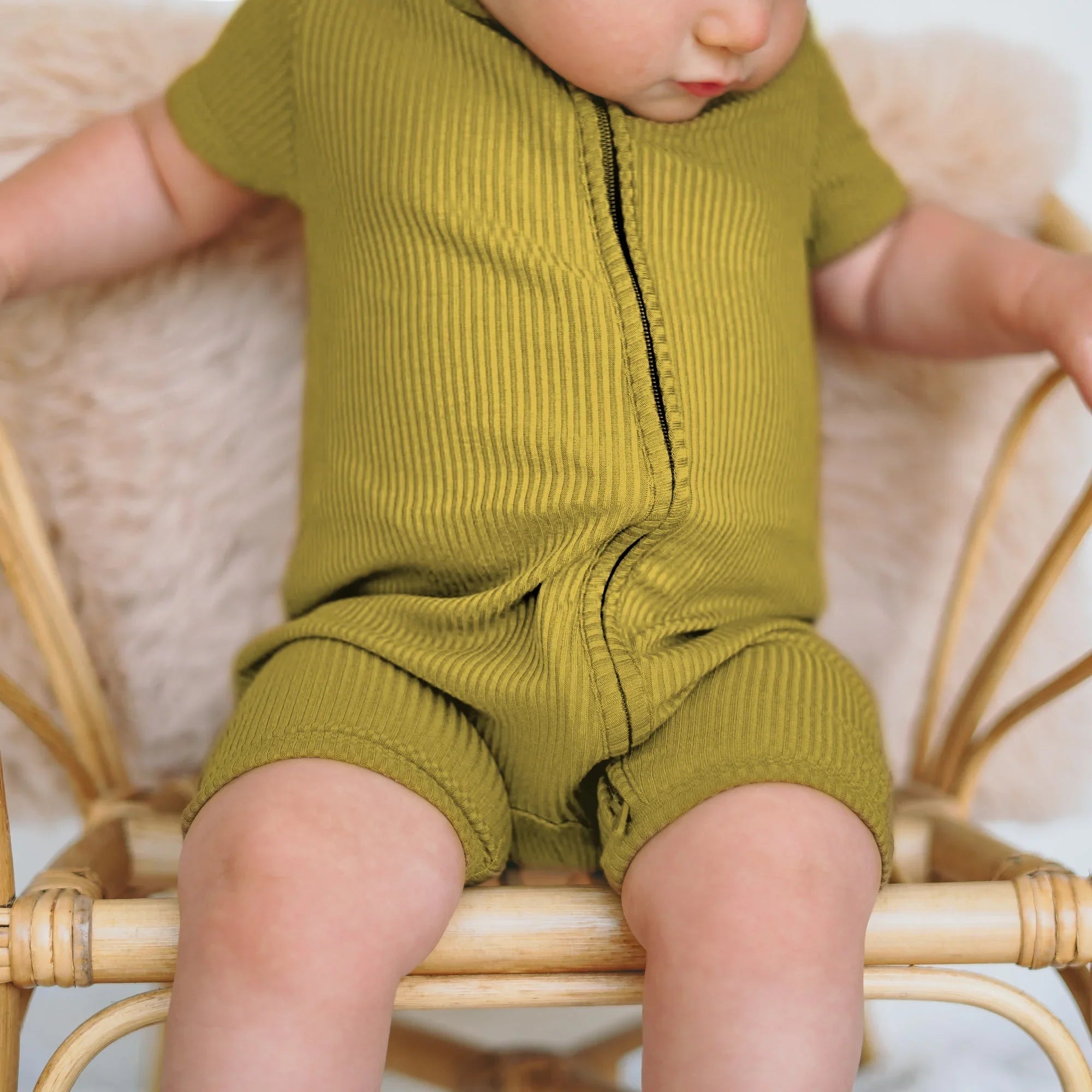 Buttercup Ribbed Shorty Zippy - StazzyBaby