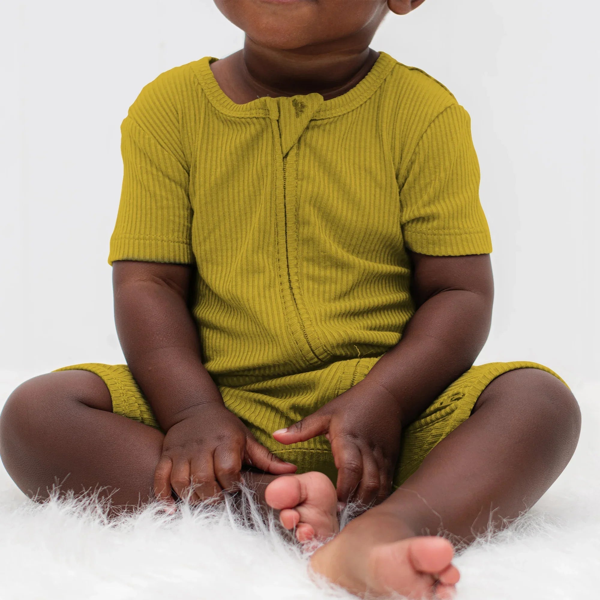 Buttercup Ribbed Shorty Zippy - StazzyBaby