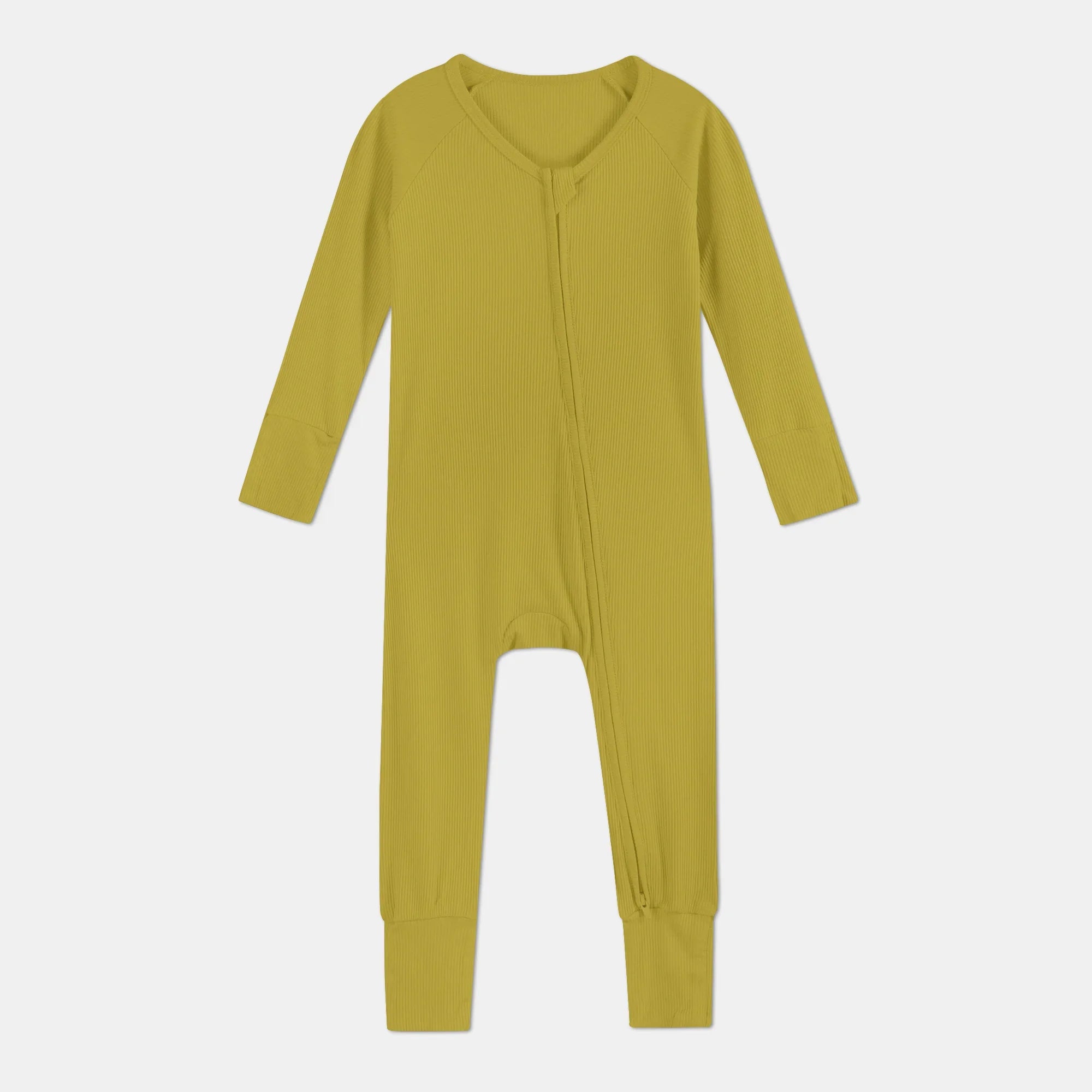 Buttercup Ribbed Zippy - StazzyBaby