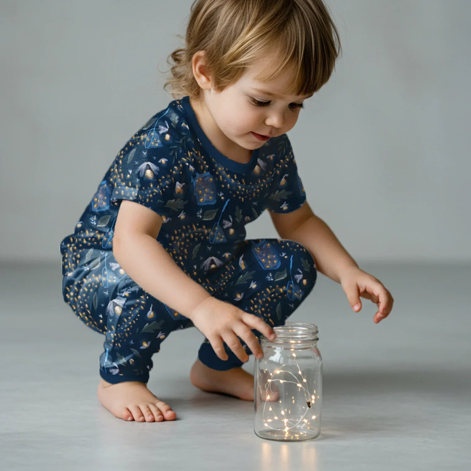 Catching Fireflies Two Piece Short Sleeve & Pants Pajama Set - StazzyBaby