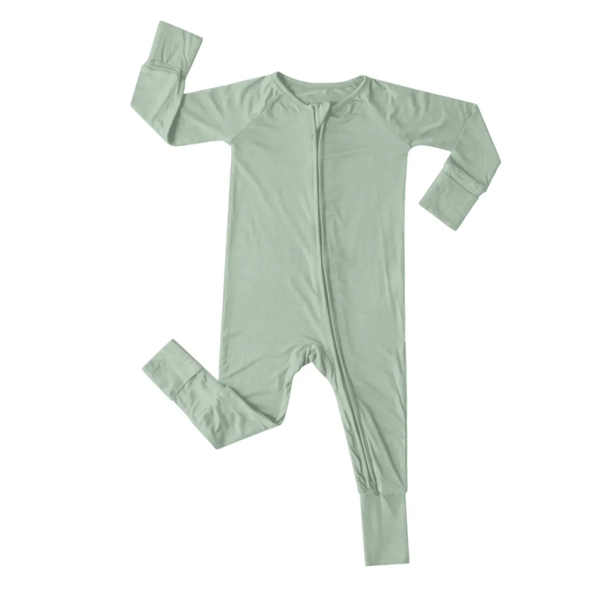 Convertible Zippered Romper in Jet Stream - StazzyBaby