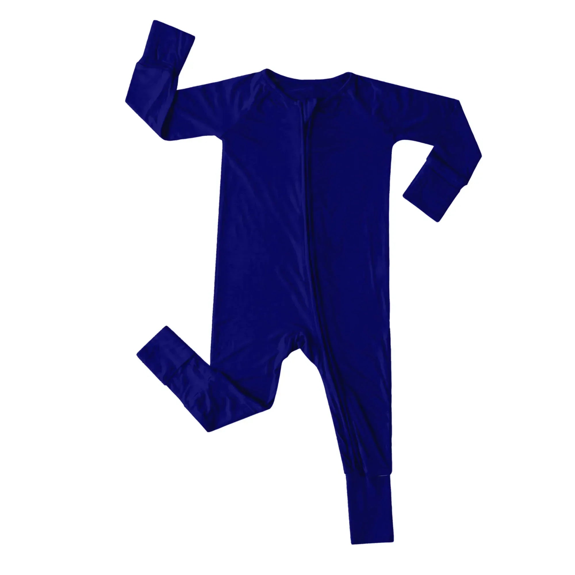 Convertible Zippered Romper in Midnight Blue - StazzyBaby