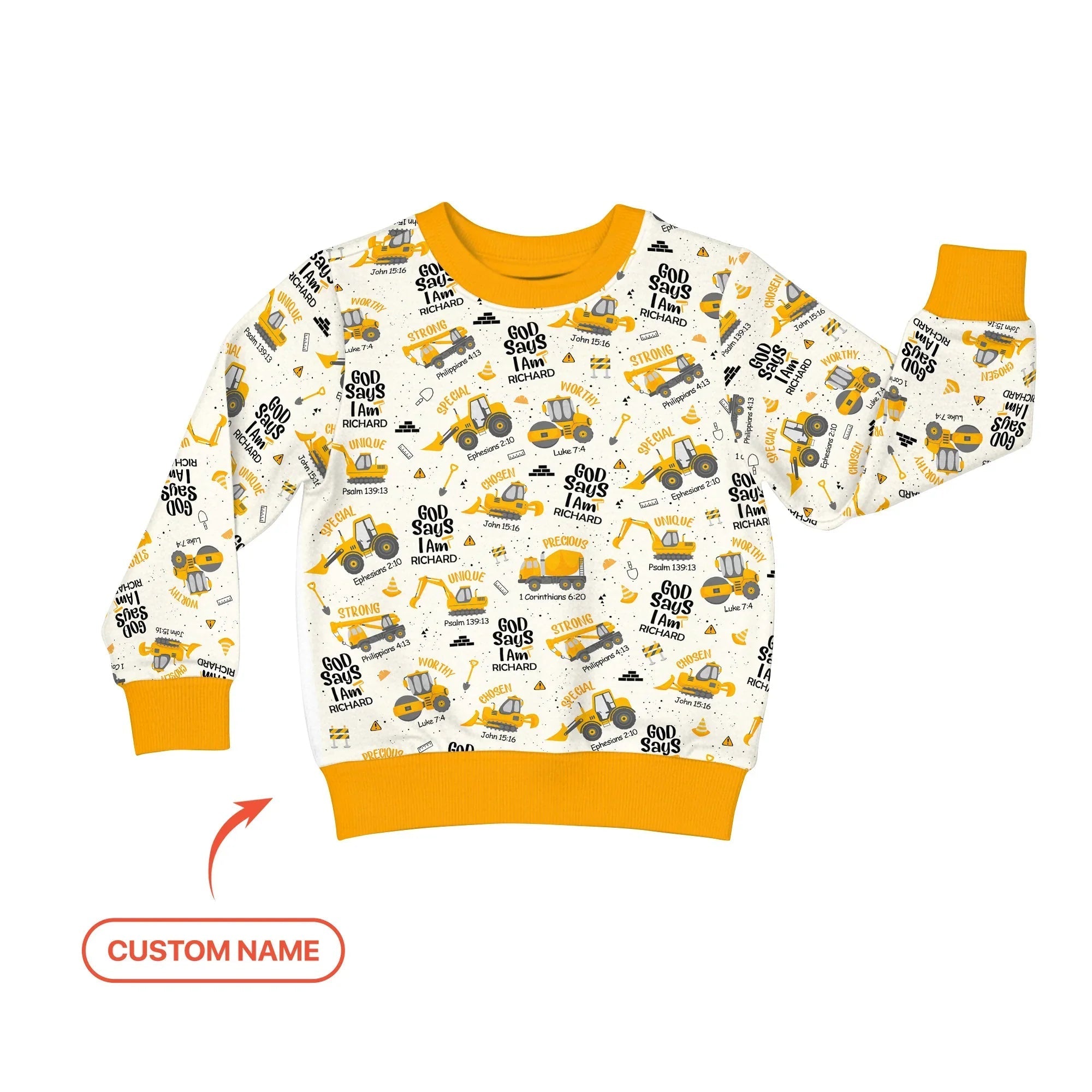 Custom Name God Says I Am Boy Crewneck Sweatshirt - StazzyBaby