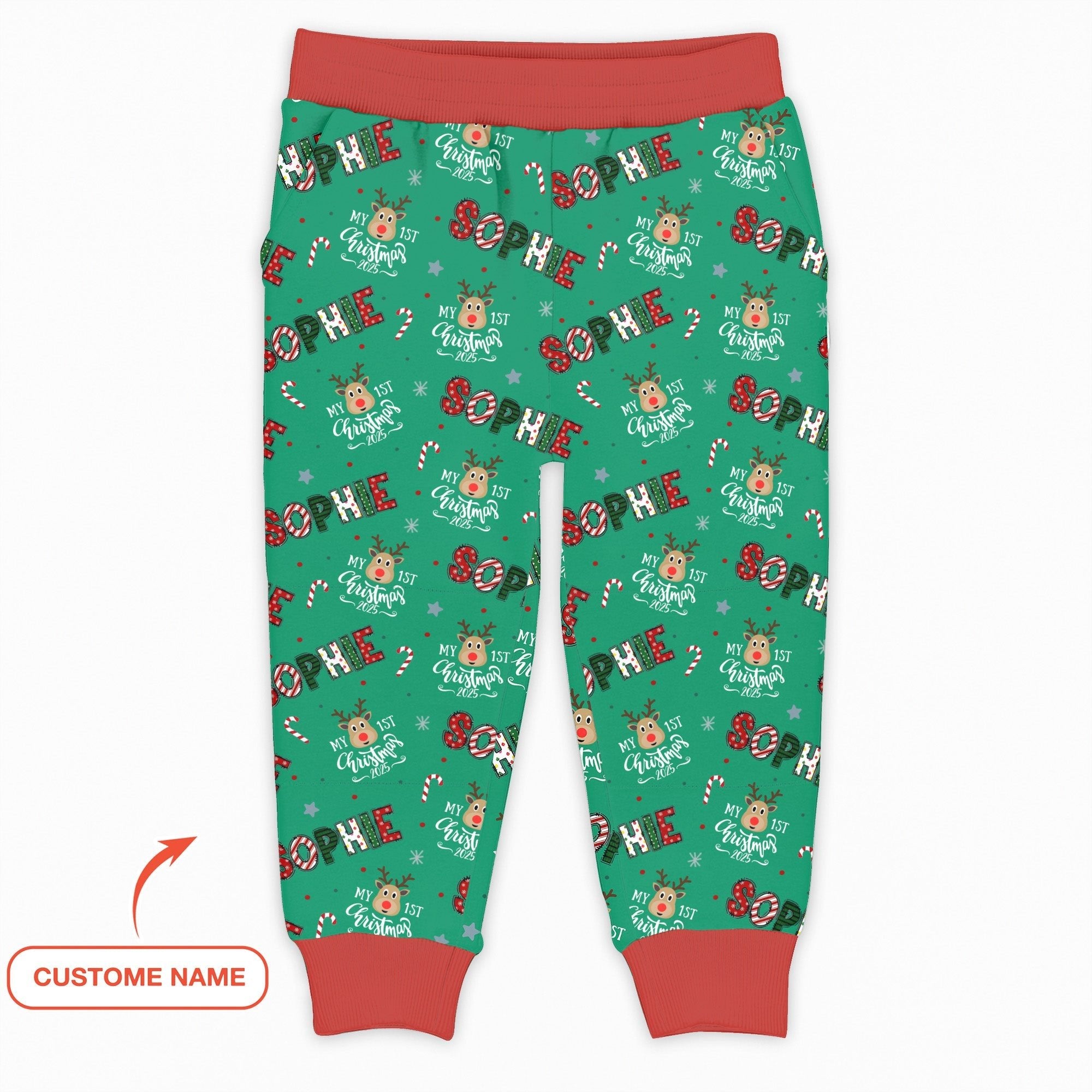 Custom Name "My First Christmas" Jogger - StazzyBaby