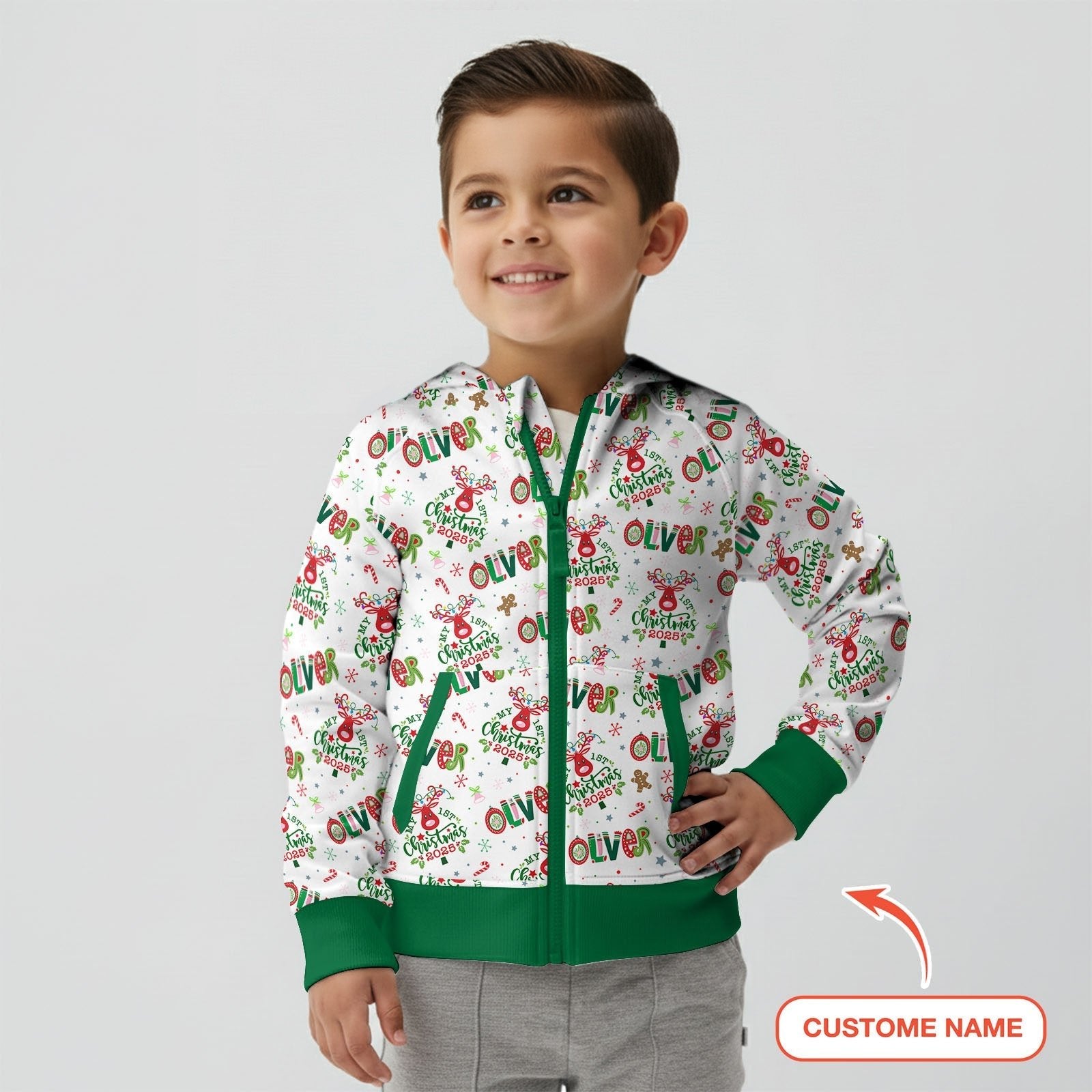 Custom Name "Whimsical Little Things" Zip Hoodie - StazzyBaby