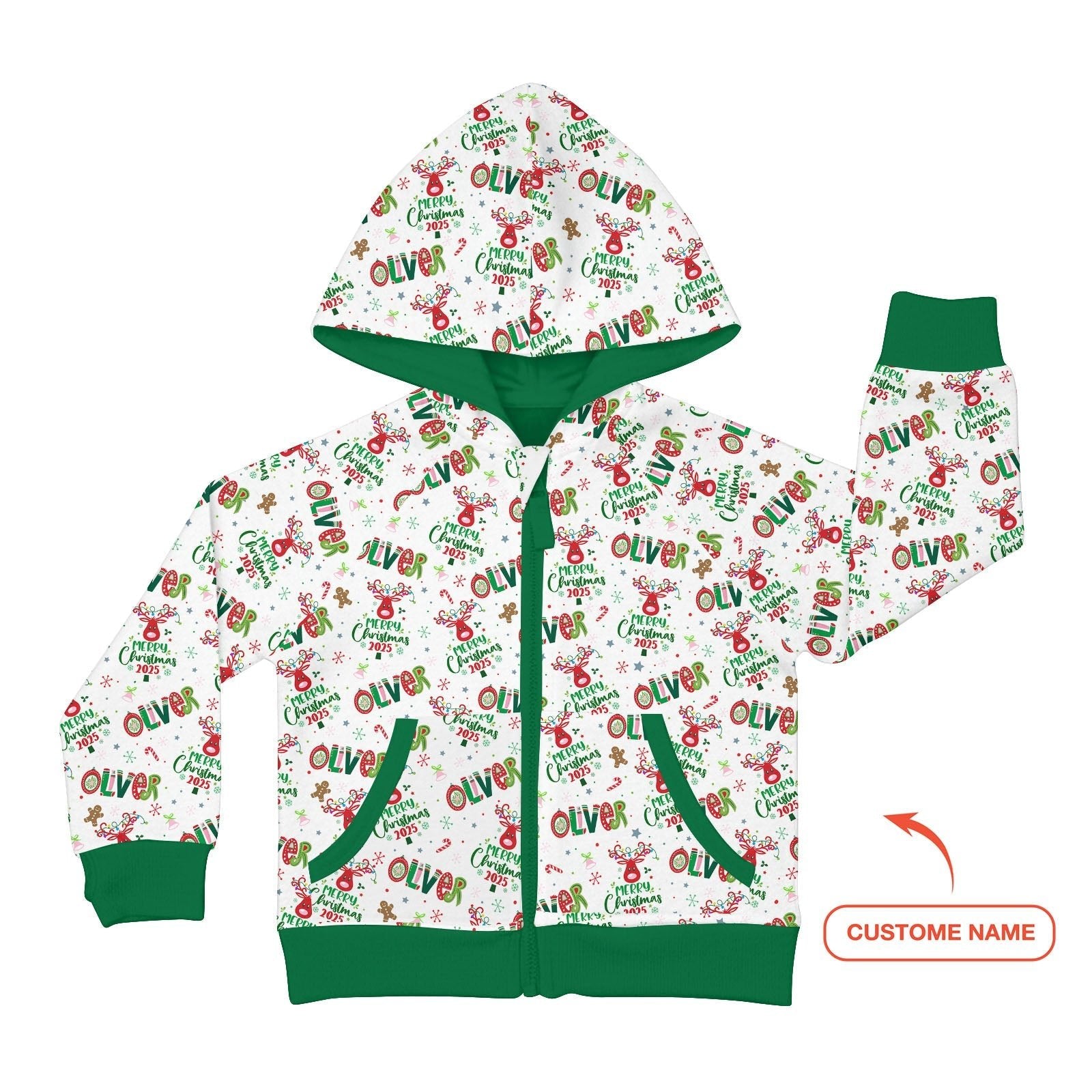 Custom Name "Whimsical Little Things" Zip Hoodie - StazzyBaby