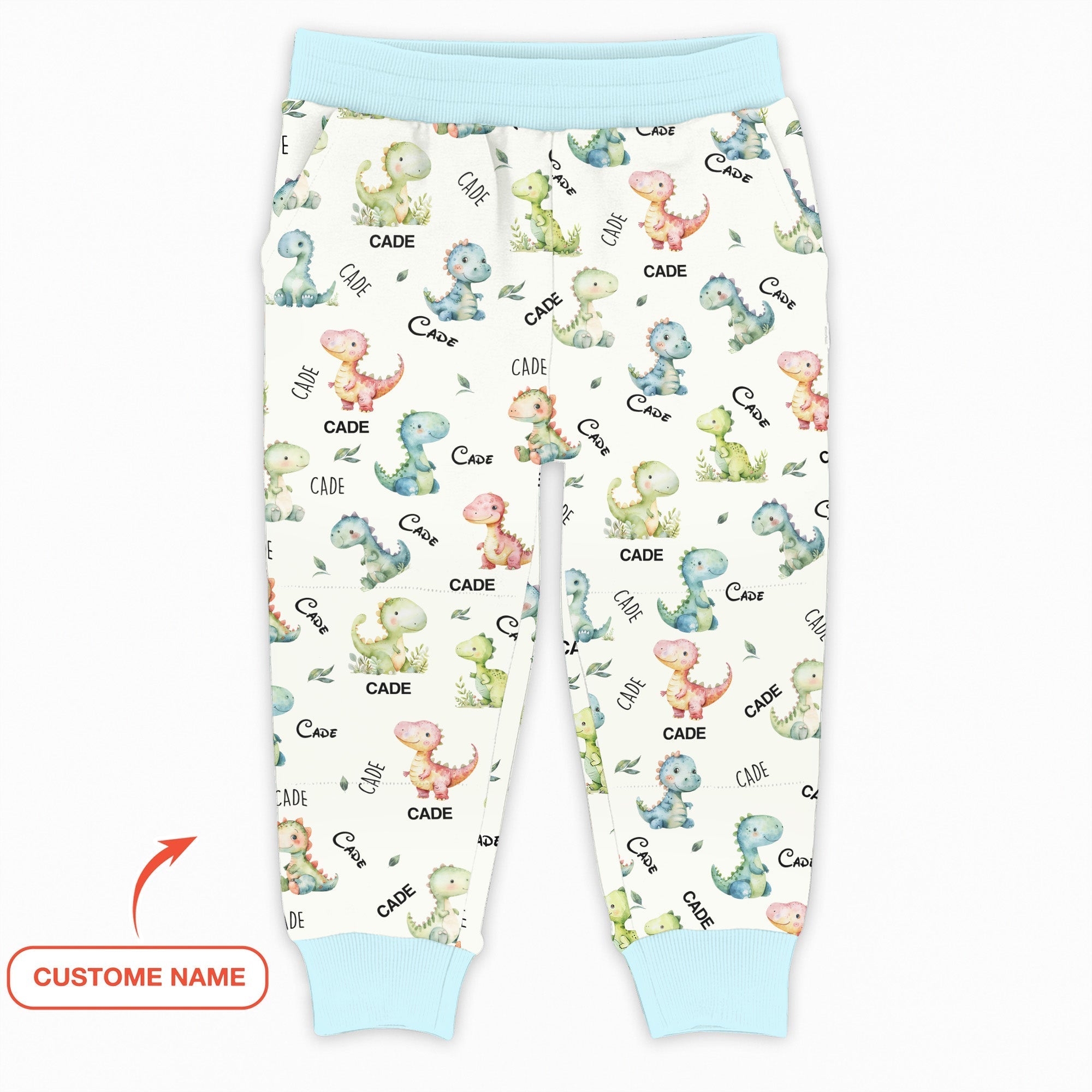 Dinosaur Custom Name Jogger - StazzyBaby