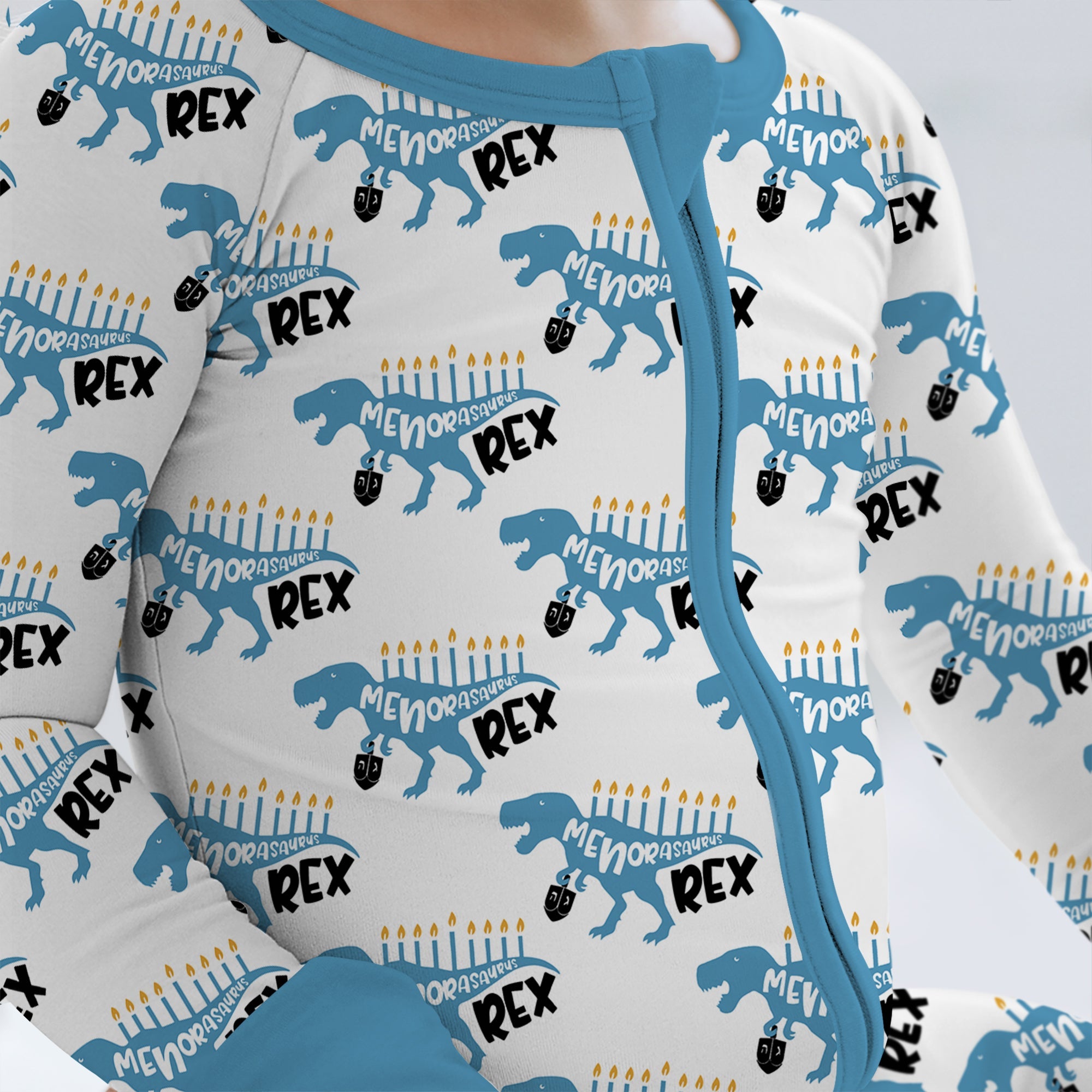 Dinosaur Hanukkah Boy Zippy - StazzyBaby