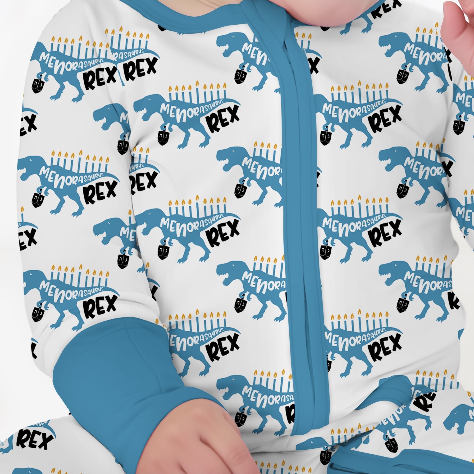 Dinosaur Hanukkah Boy Zippy - StazzyBaby