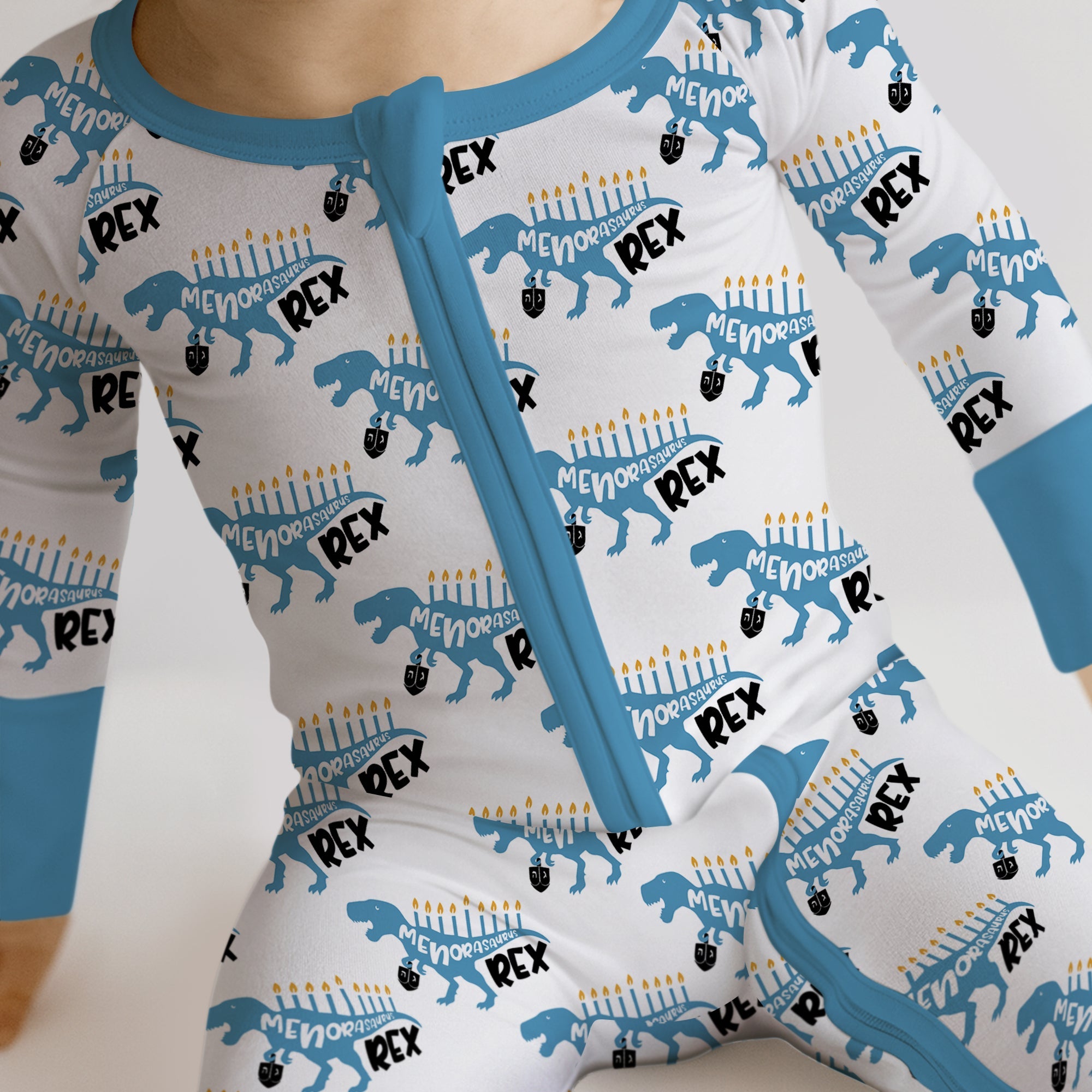 Dinosaur Hanukkah Boy Zippy - StazzyBaby