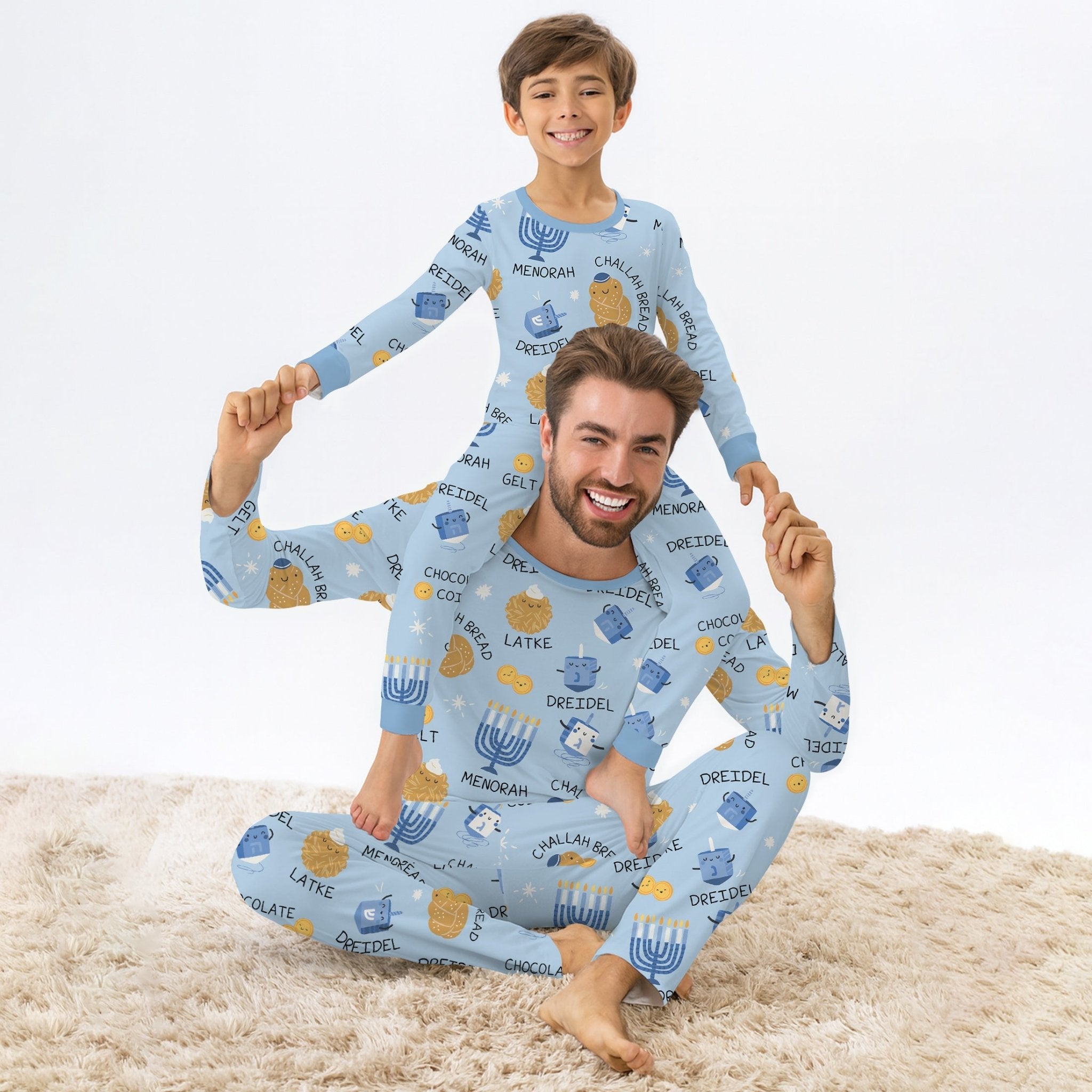 Family Hanukkah Matching Men's Pajama Set - StazzyBaby