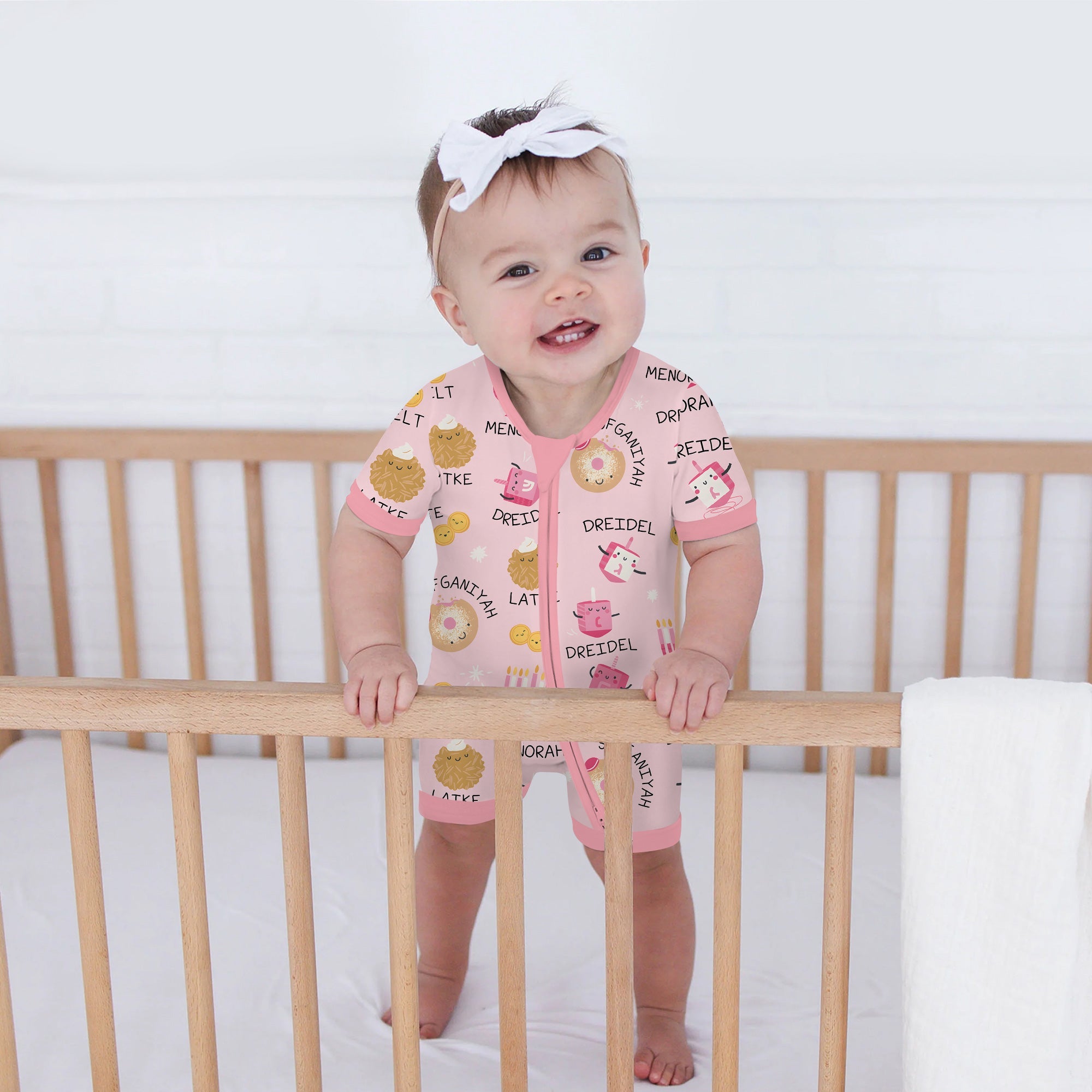 Family Hanukkah Matching Shorty Zippy - StazzyBaby