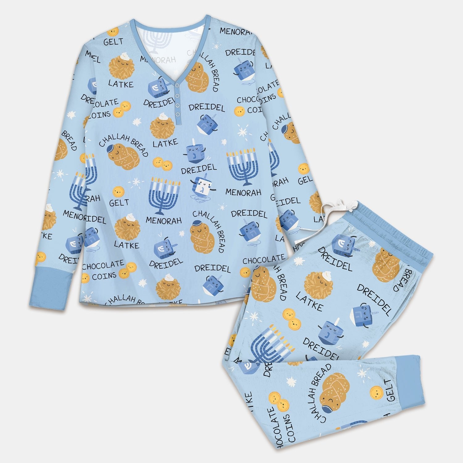 Family Hanukkah Matching Women Pajama Set - StazzyBaby