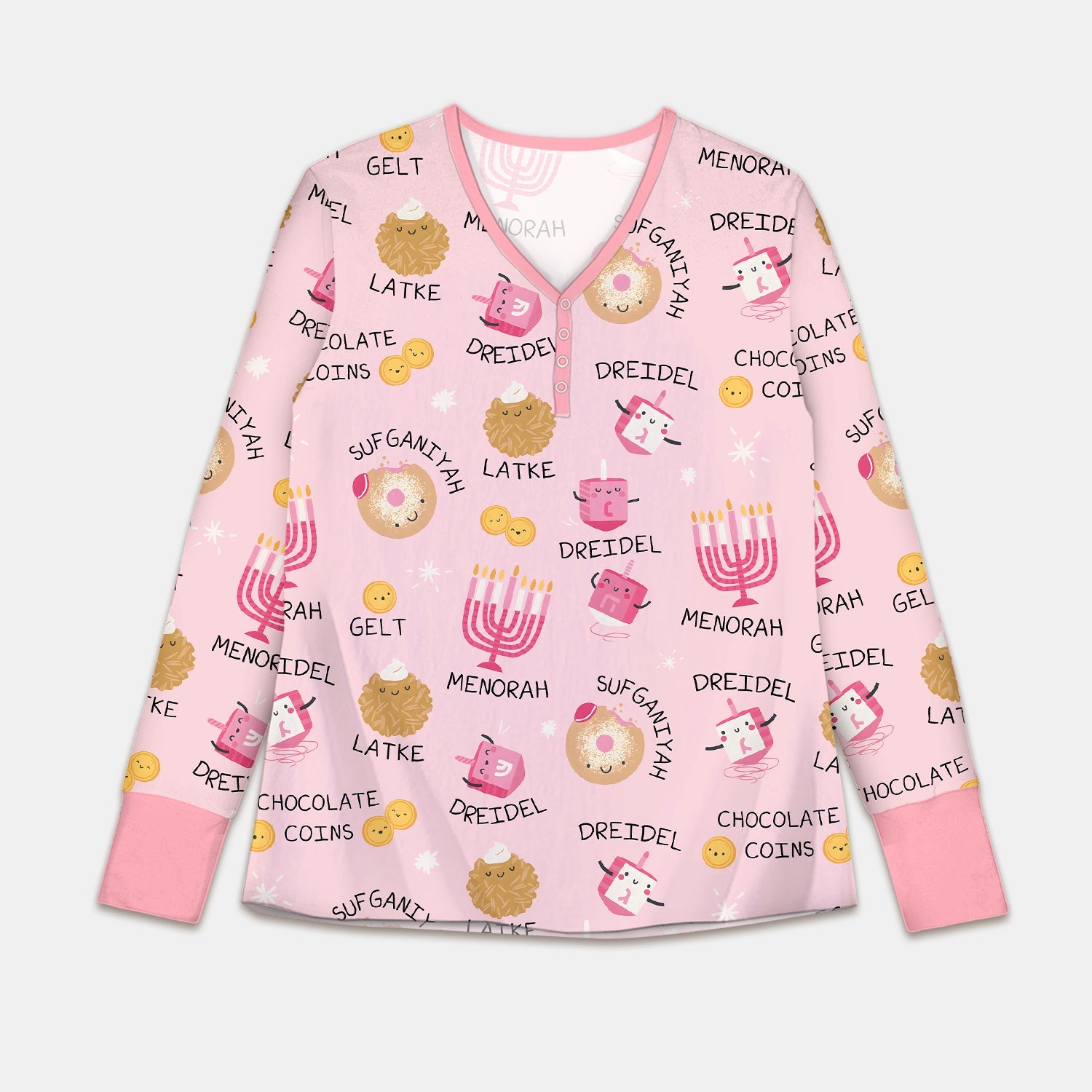 Family Hanukkah Matching Women Pajama Set - StazzyBaby