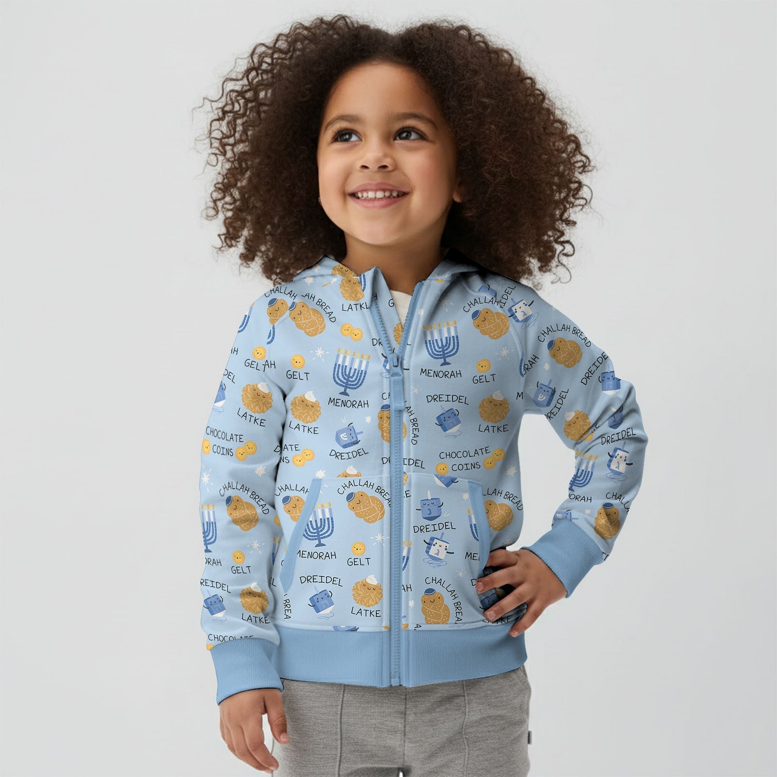 Family Hanukkah Matching Zip Hoodie - StazzyBaby