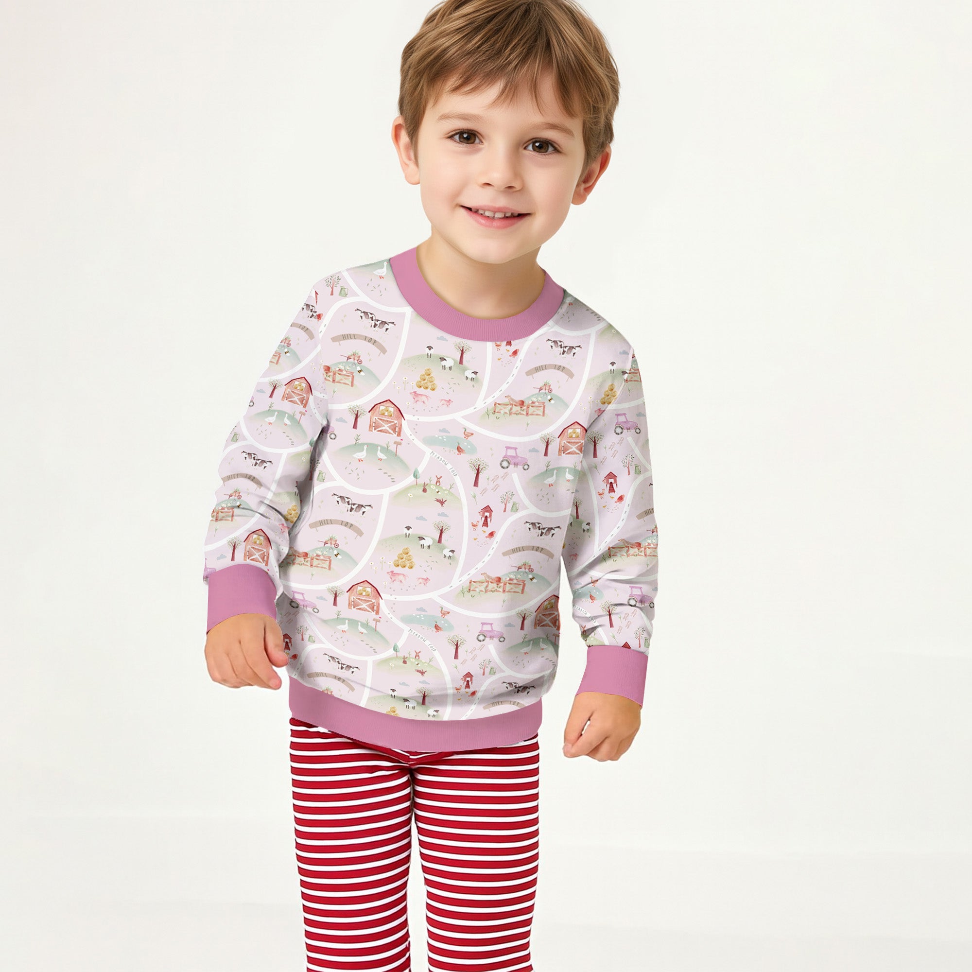 Farm Meadow Crewneck Sweatshirt - StazzyBaby