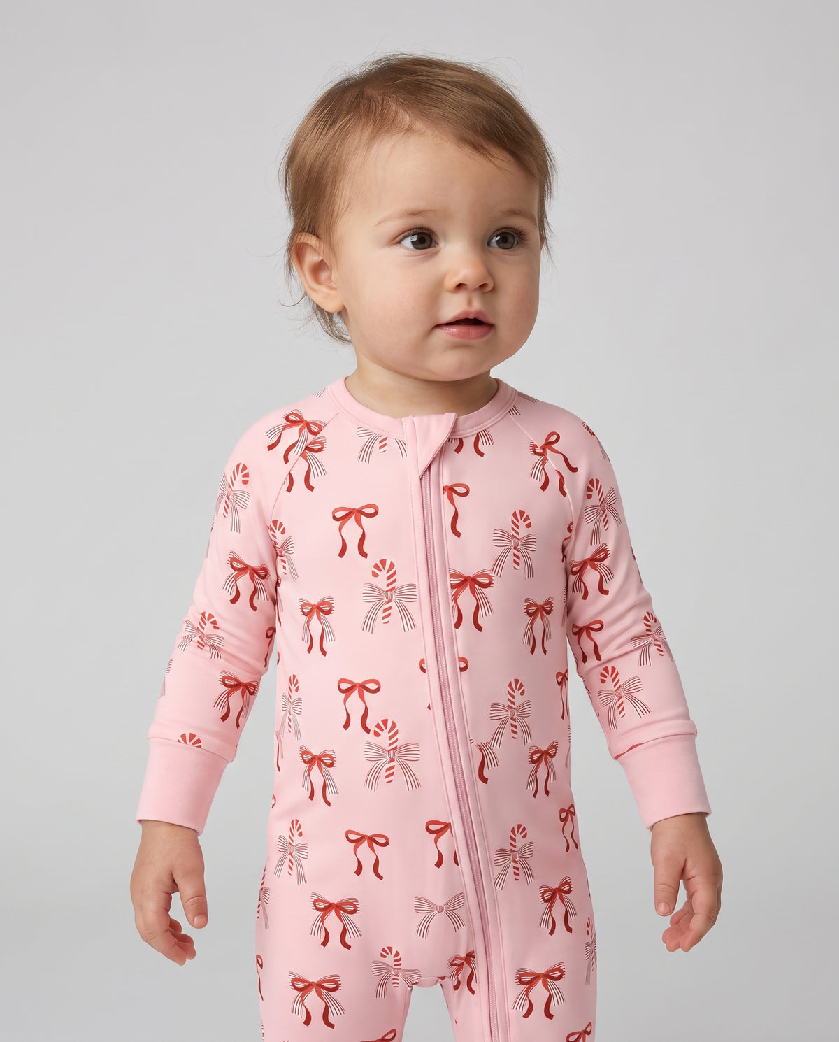 Chrismas Waffle ver.2 Bamboo Convertible Zipper Romper