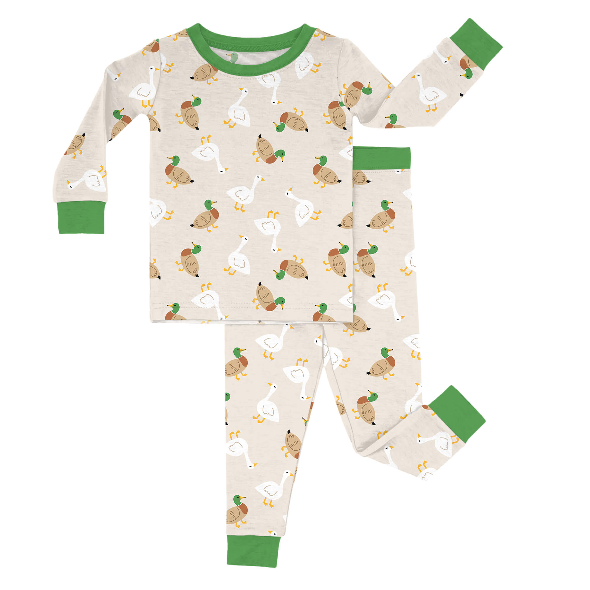 Geese And Ducks Two Piece Pajama Set - StazzyBaby