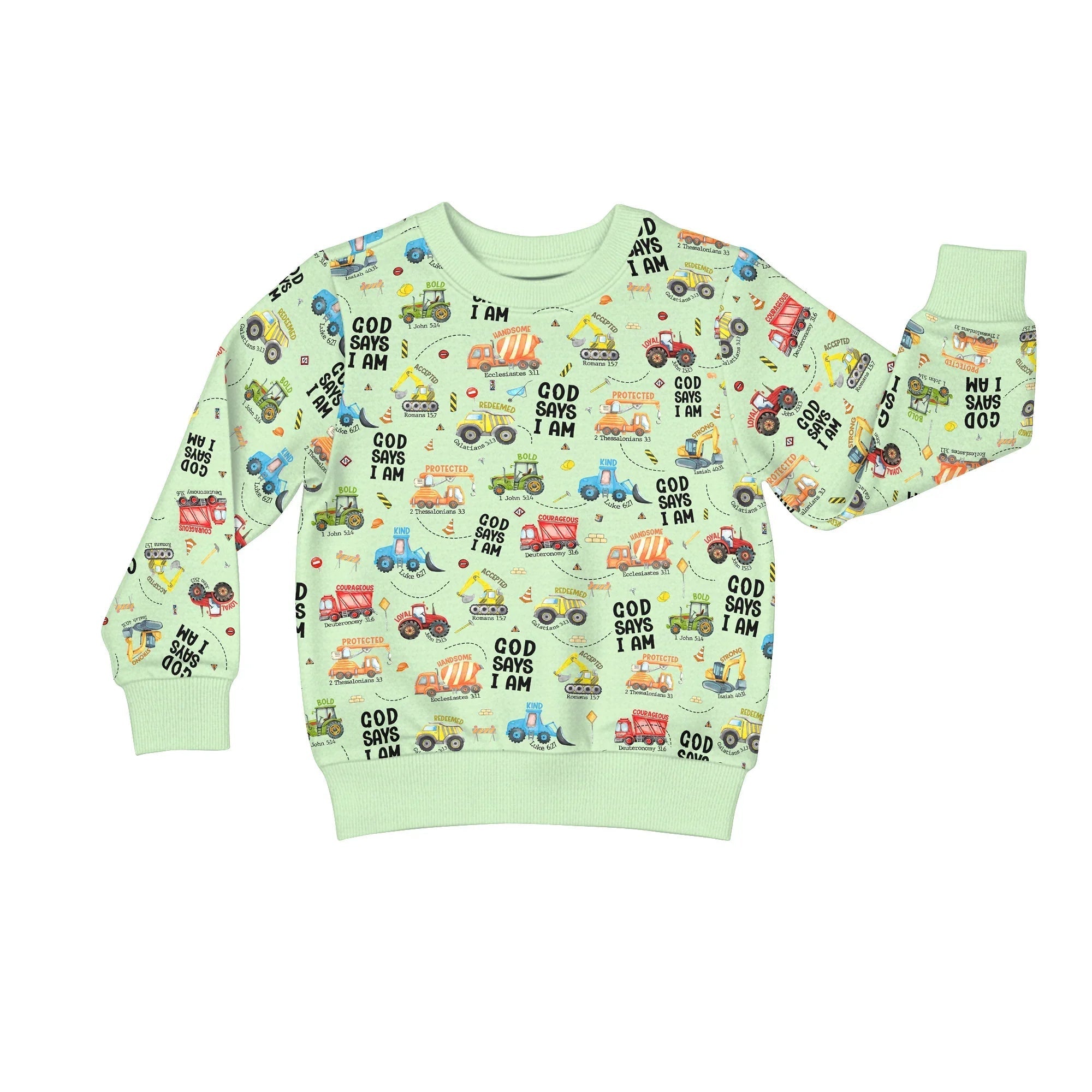 God Says I Am Boy Crewneck Sweatshirt - StazzyBaby