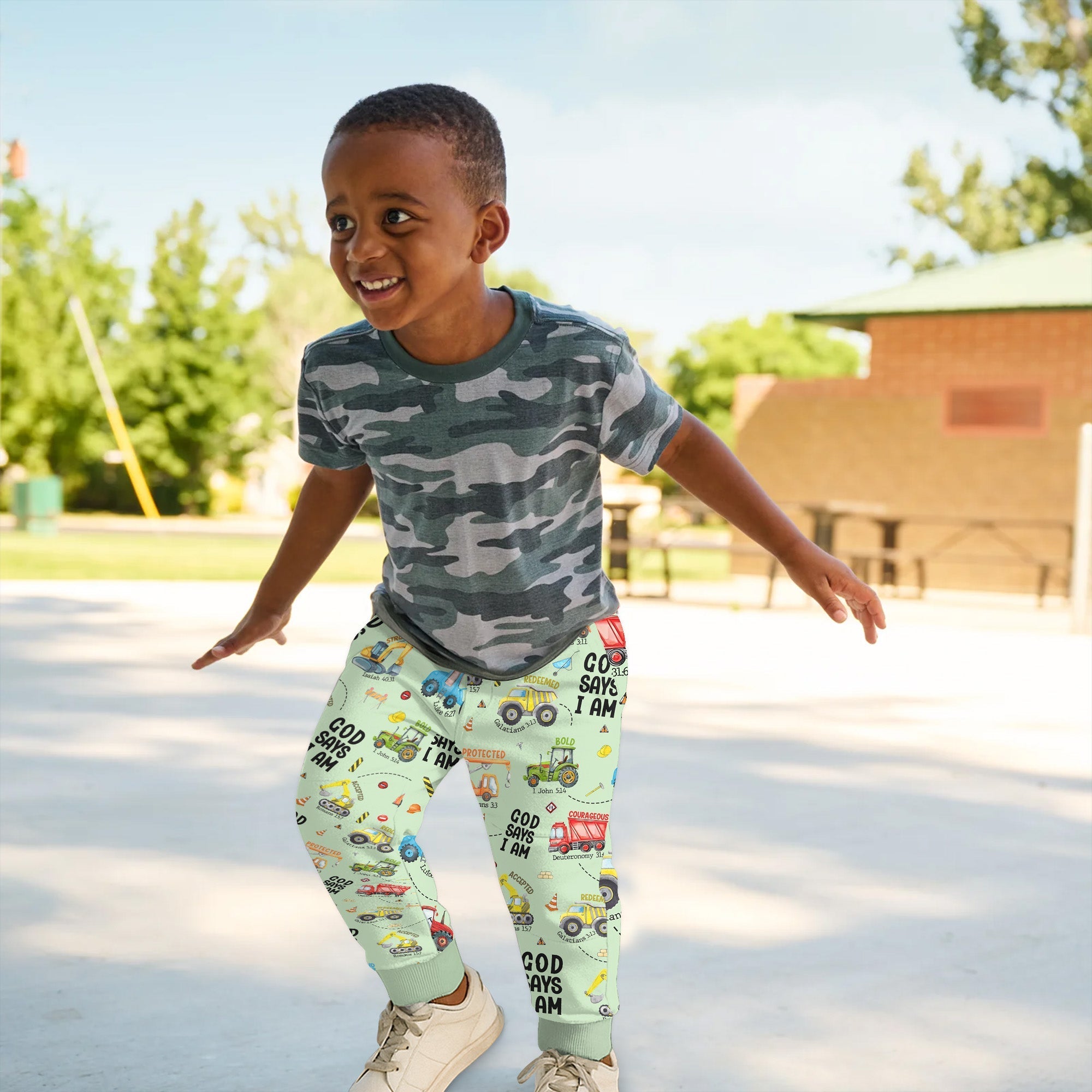 God Says I Am Boy Jogger - StazzyBaby