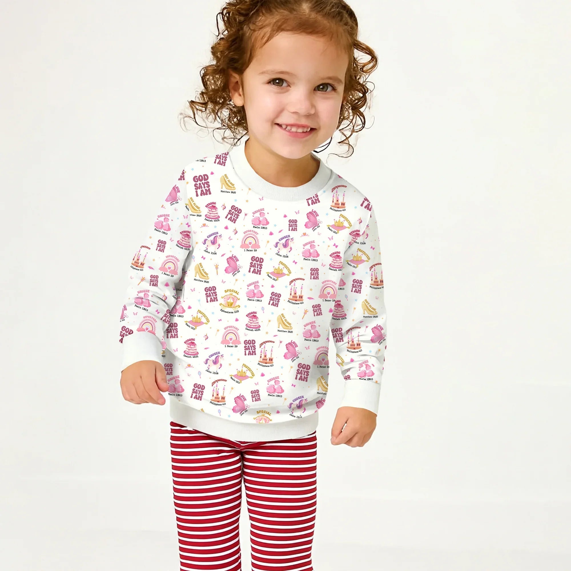 God Says I Am Girl Crewneck Sweatshirt - StazzyBaby