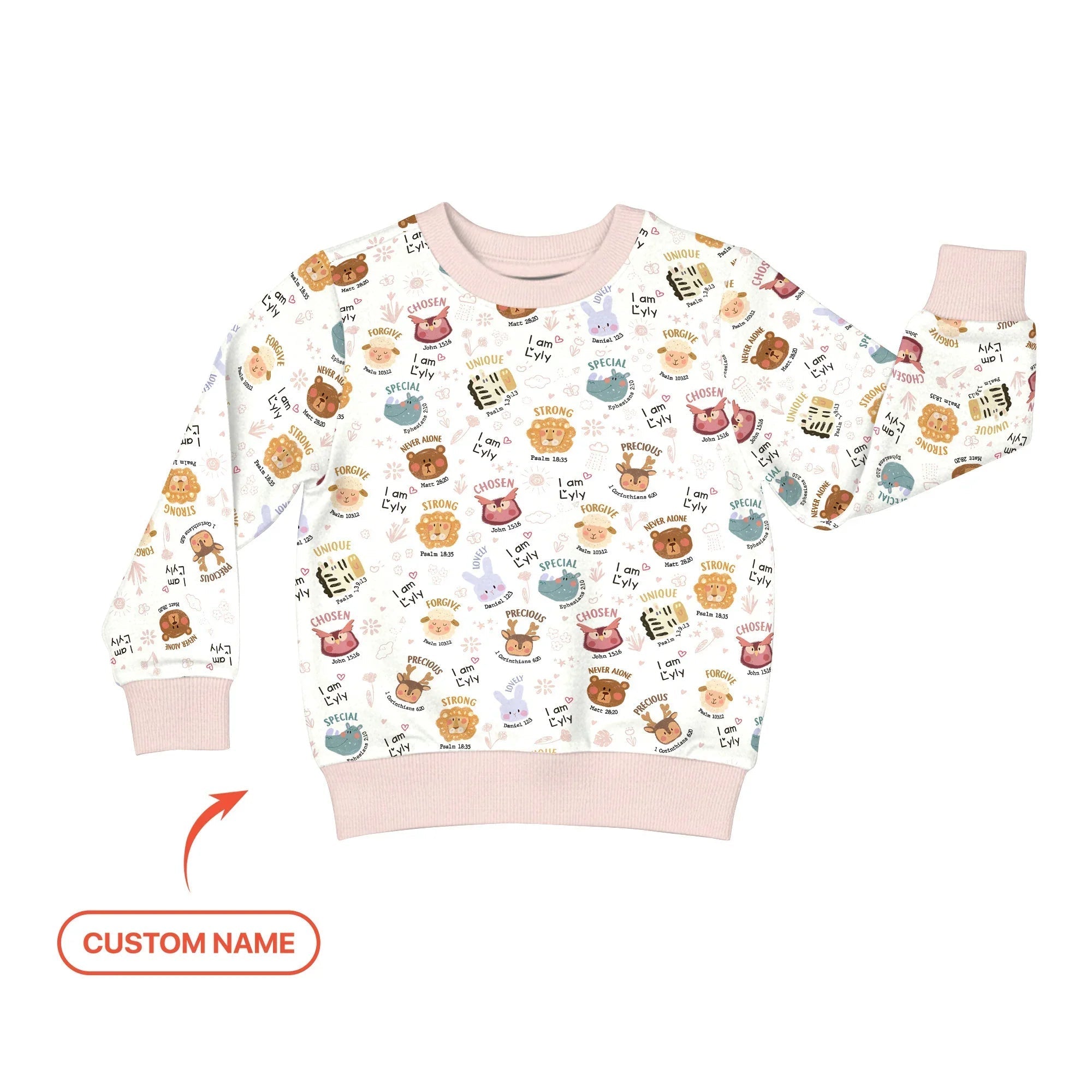 God’s Little Zoo Custom Name Crewneck Sweatshirt - StazzyBaby