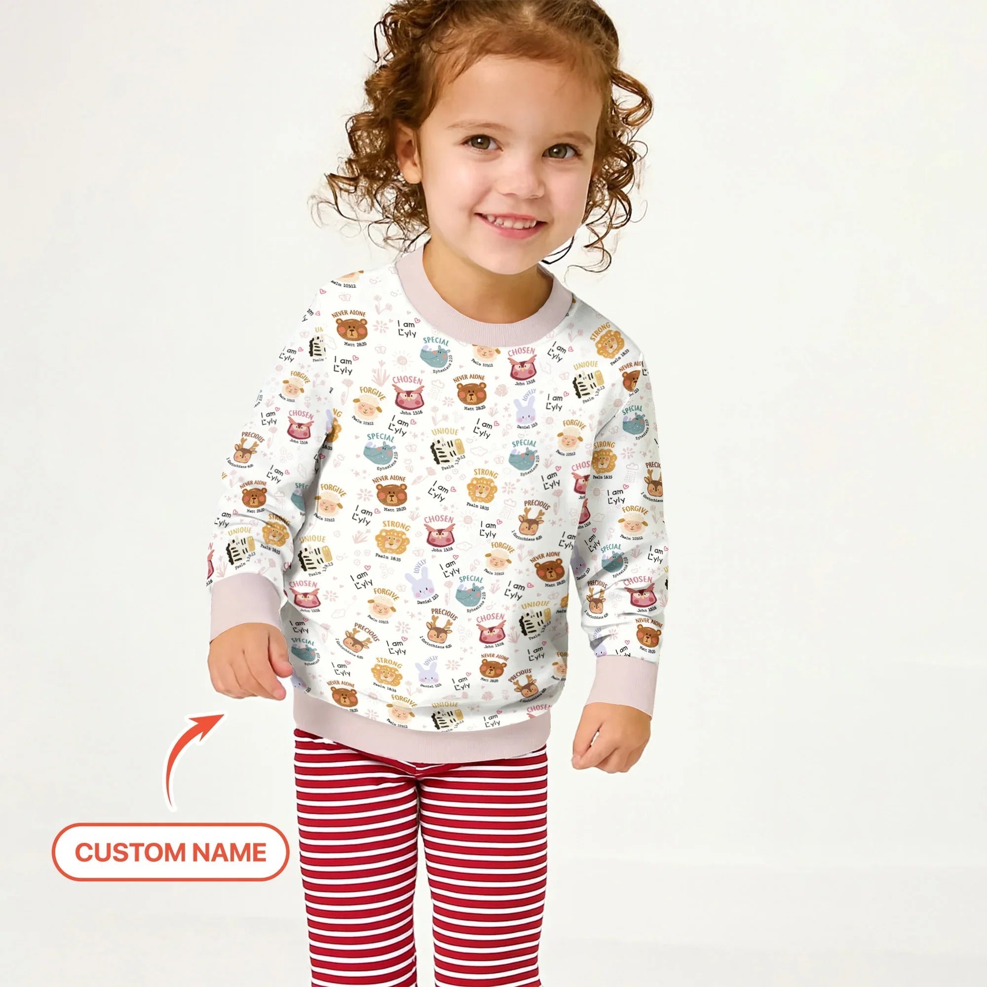 God’s Little Zoo Custom Name Crewneck Sweatshirt - StazzyBaby