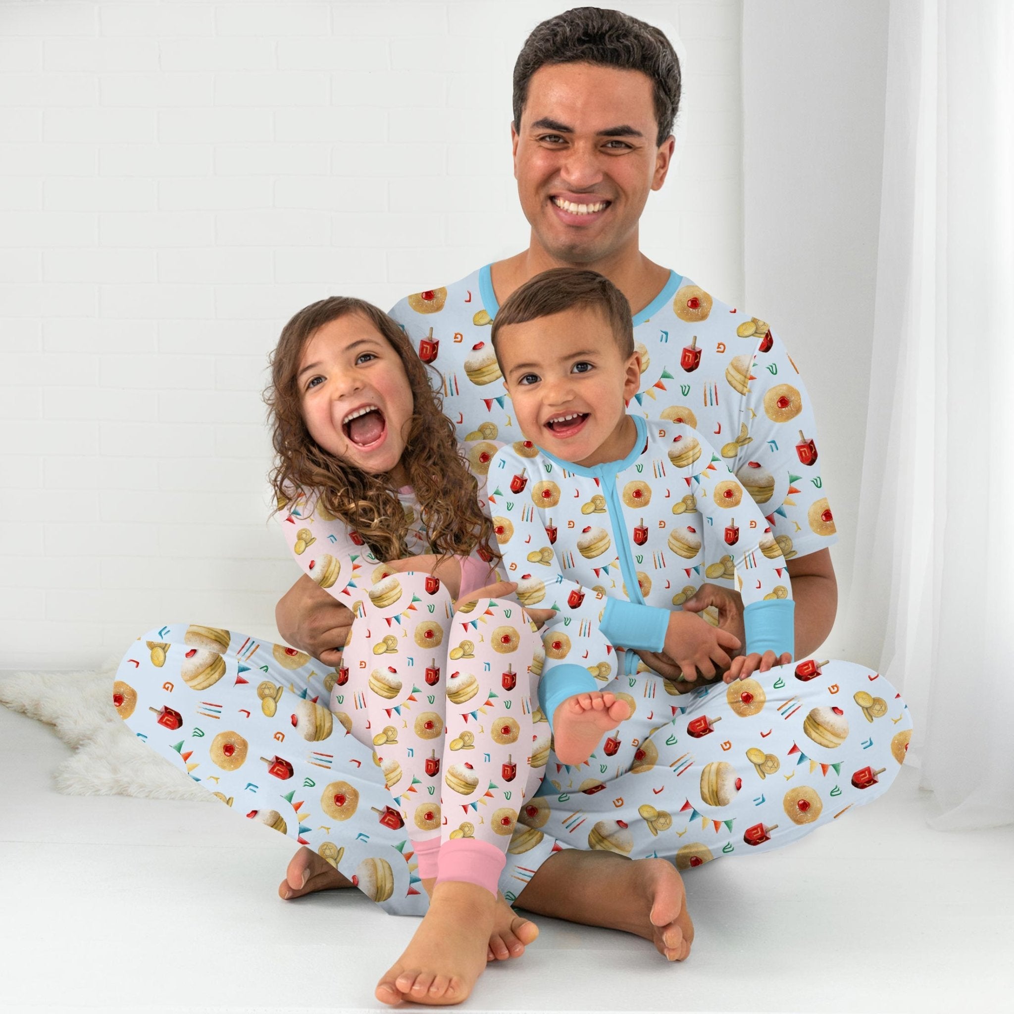 Hanukkah Donuts Men's Pajama Set - StazzyBaby