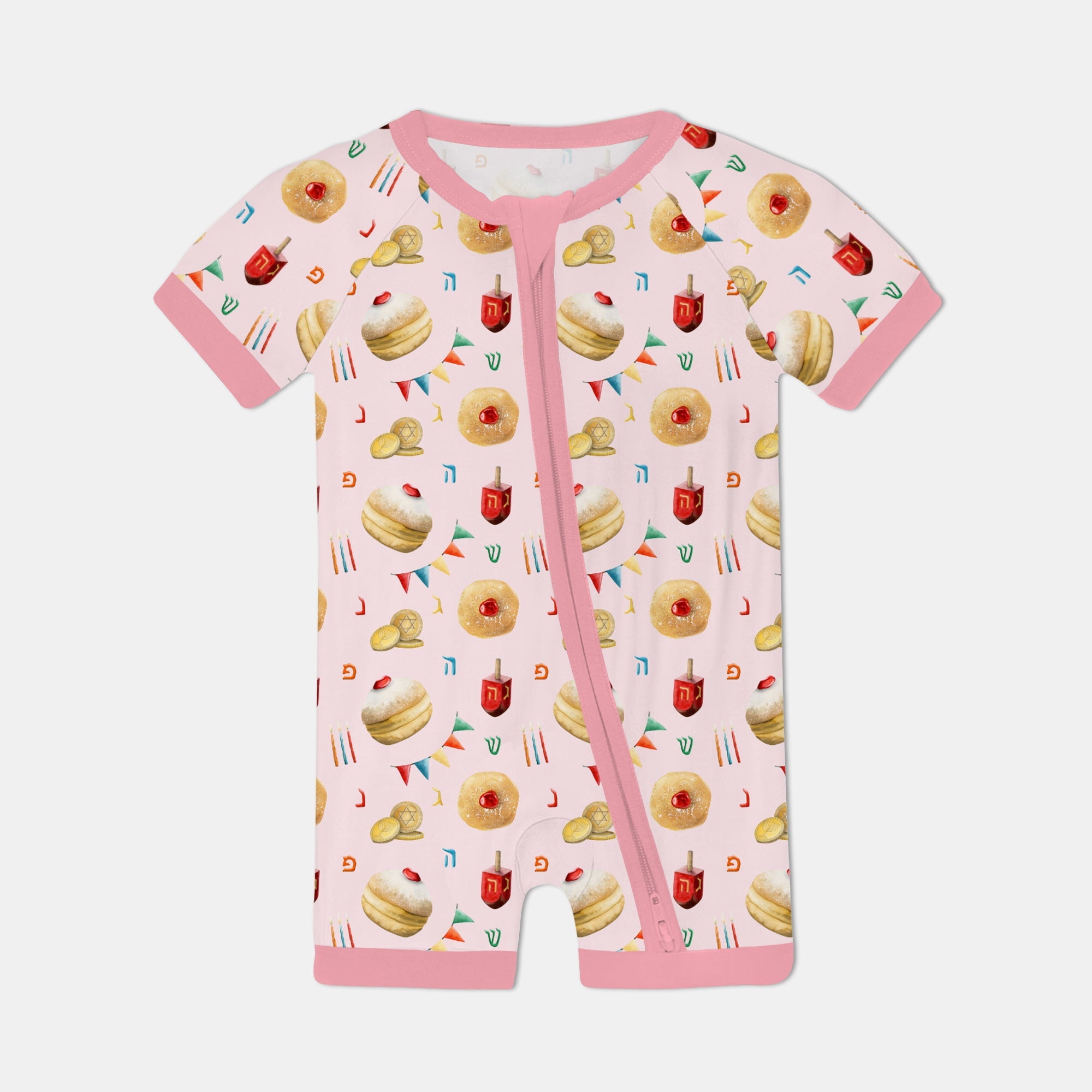 Hanukkah Donuts Shorty Zippy - StazzyBaby