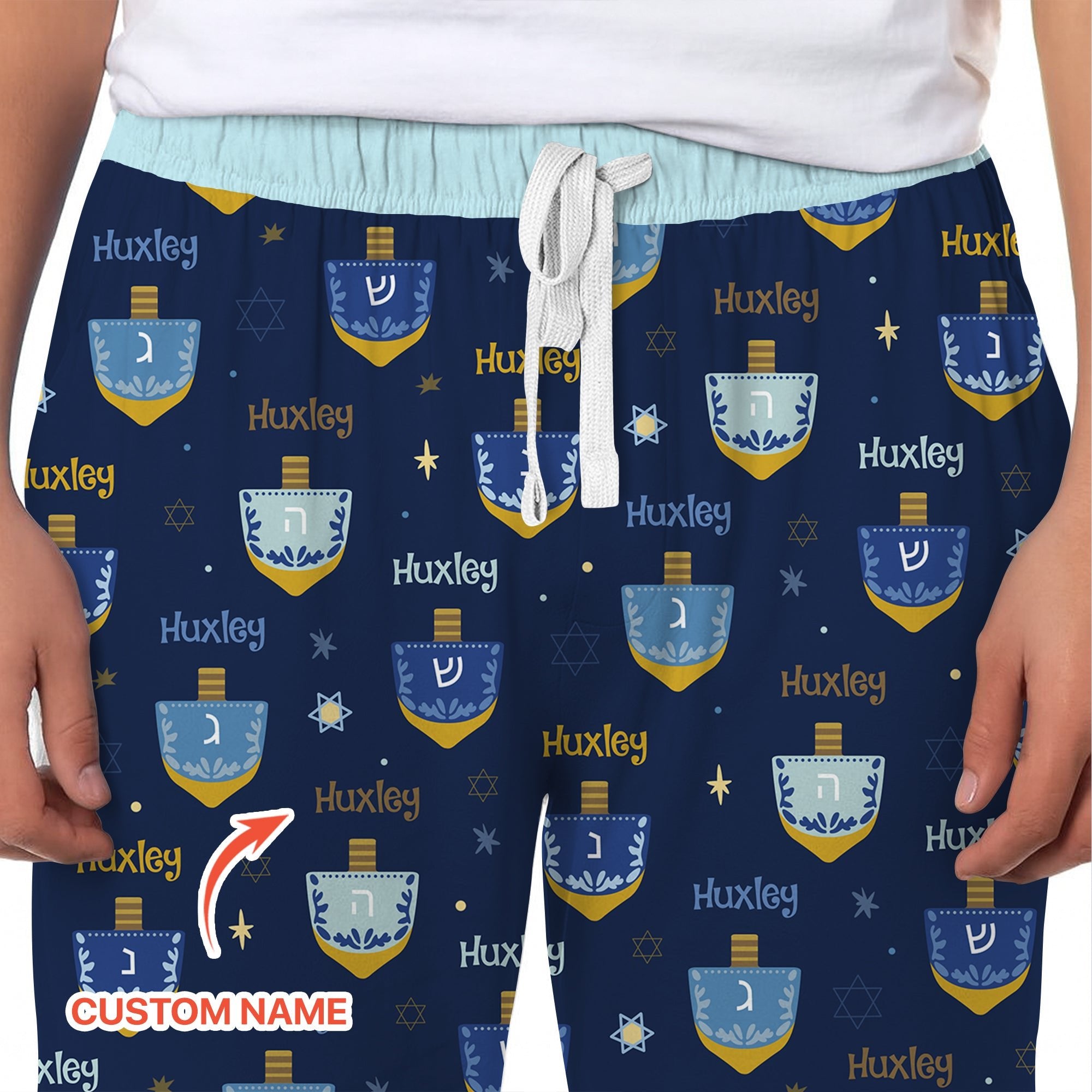 Hanukkah Dreidels Men's Pajama Set - StazzyBaby