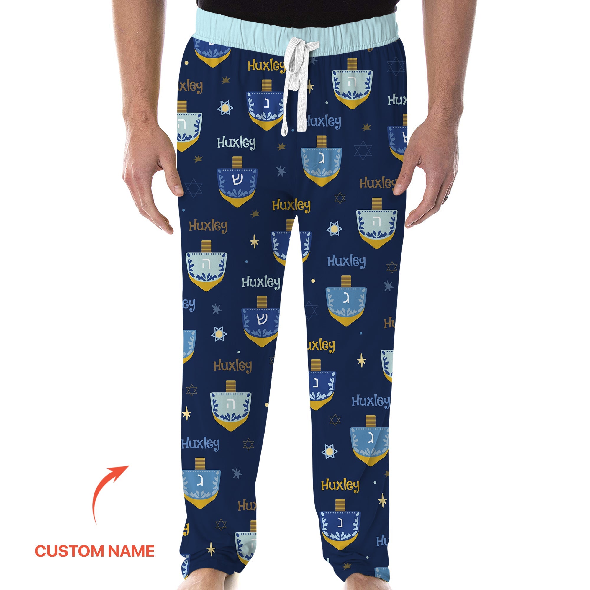 Hanukkah Dreidels Men's Pajama Set - StazzyBaby