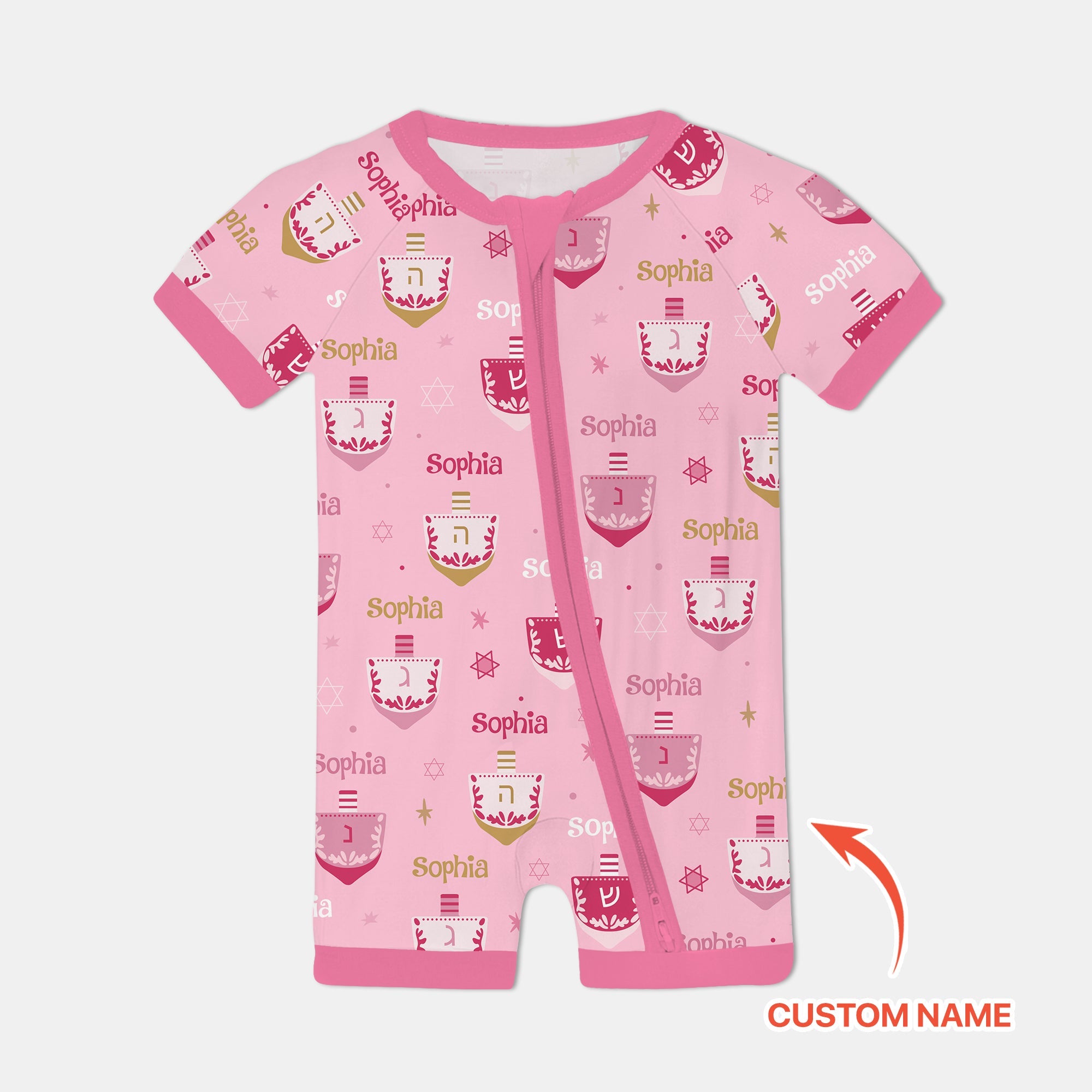 Hanukkah Dreidels Shorty Zippy - StazzyBaby