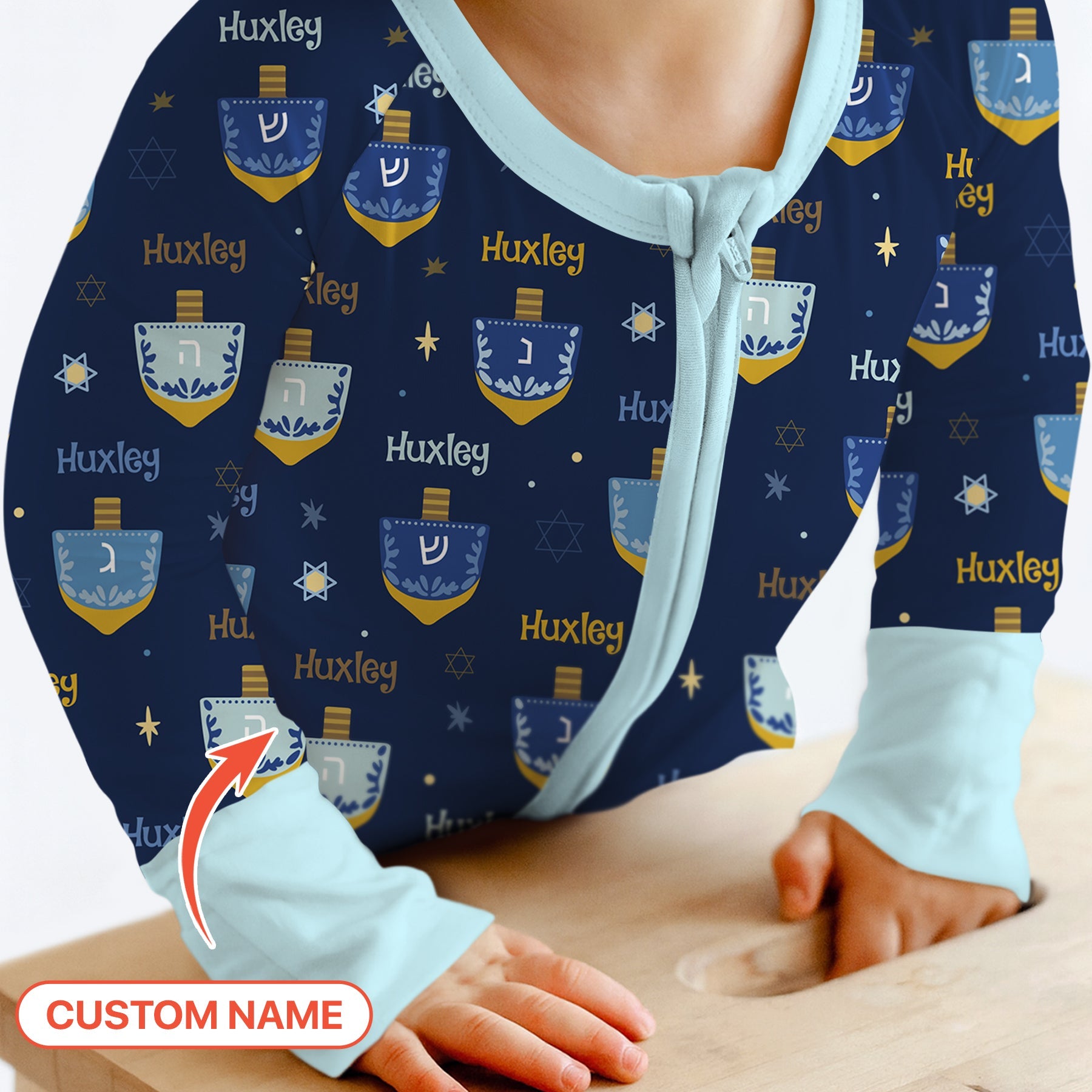 Hanukkah Dreidels Zippy - StazzyBaby