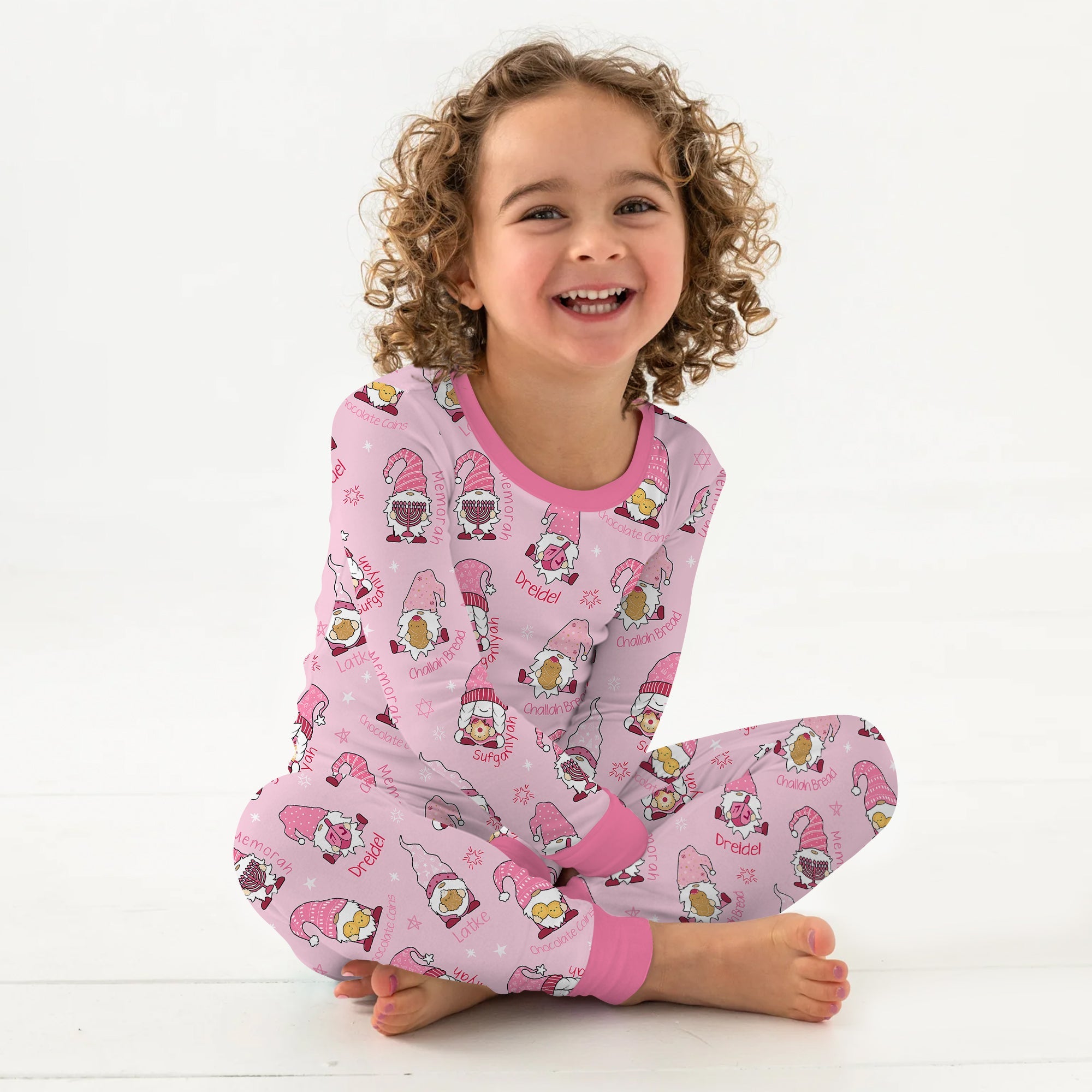 Happy Hanukkah Matching Family Two - Piece Pajama Set - StazzyBaby