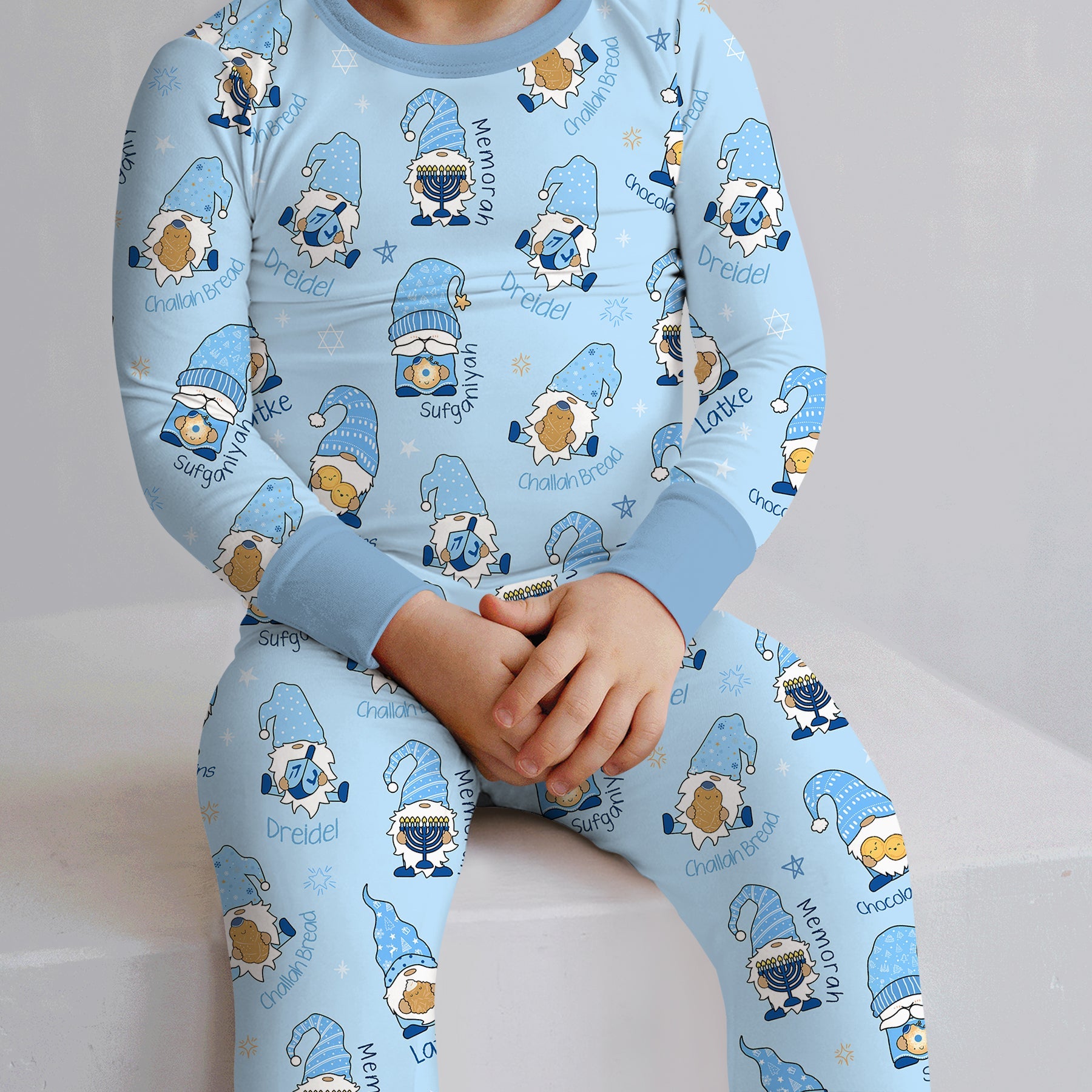 Happy Hanukkah Matching Family Two - Piece Pajama Set - StazzyBaby