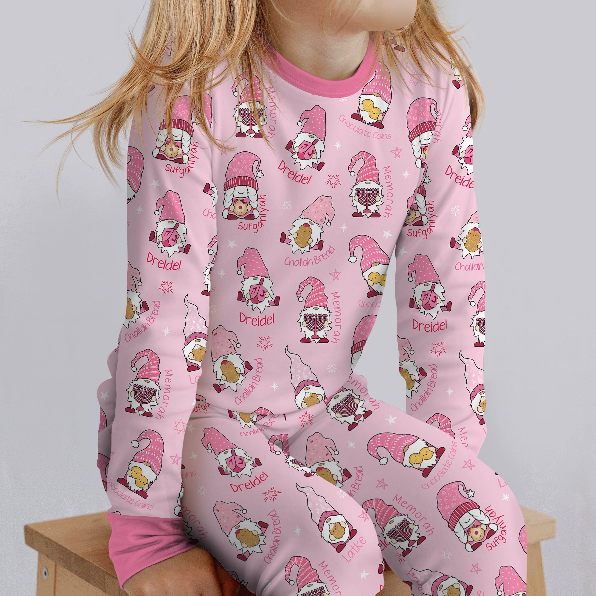 Happy Hanukkah Matching Family Two - Piece Pajama Set - StazzyBaby