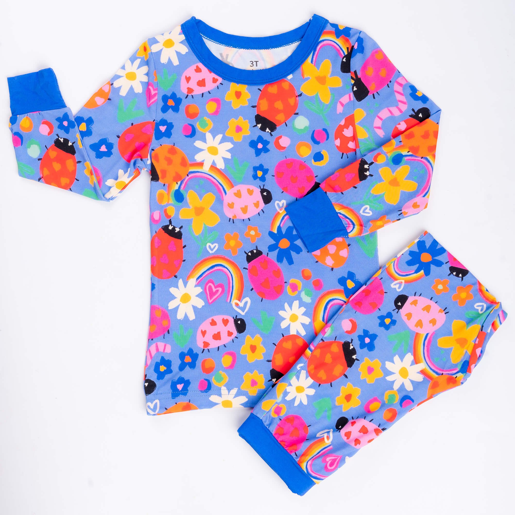 Lady Bugs Two Piece Long Sleeve Pajama Set - StazzyBaby