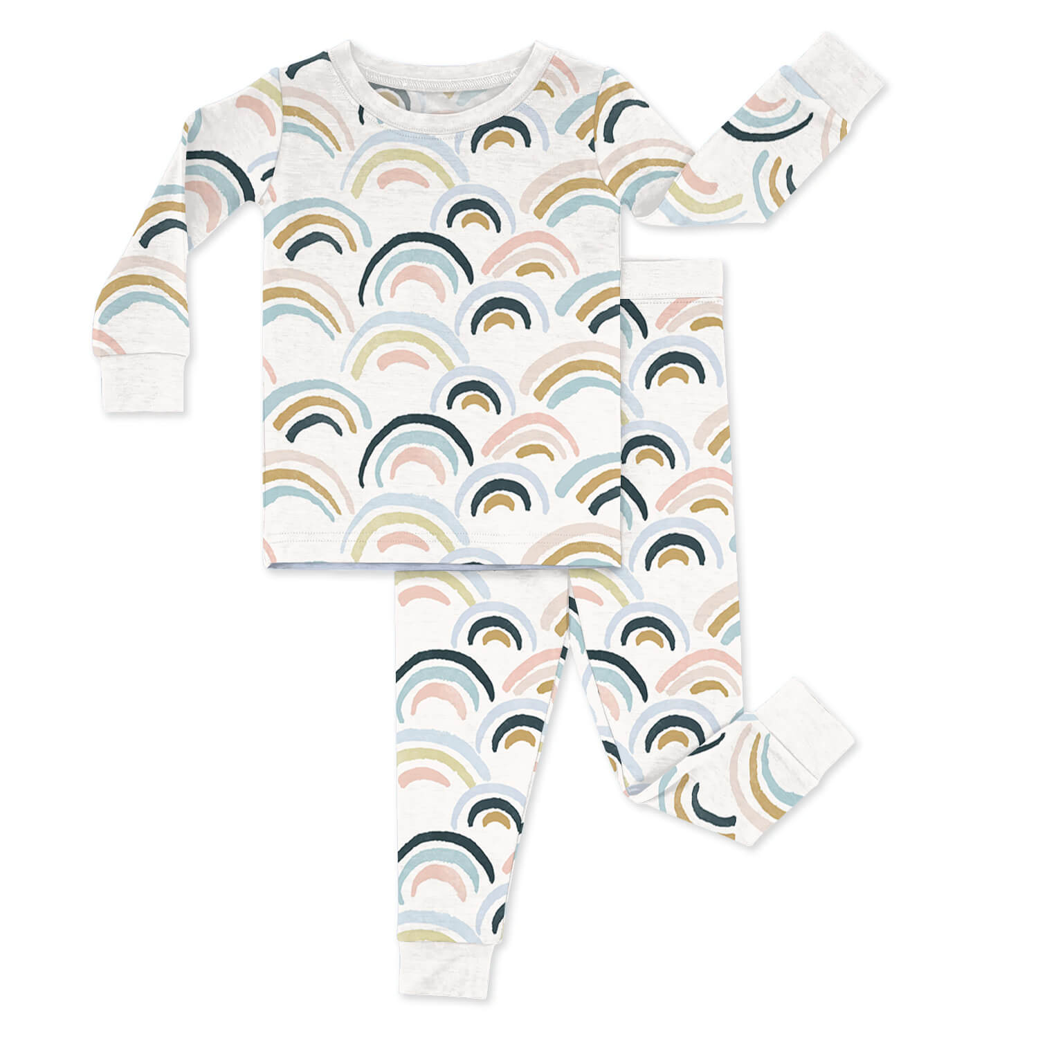 Rainbows Two Piece Pajama Set - StazzyBaby
