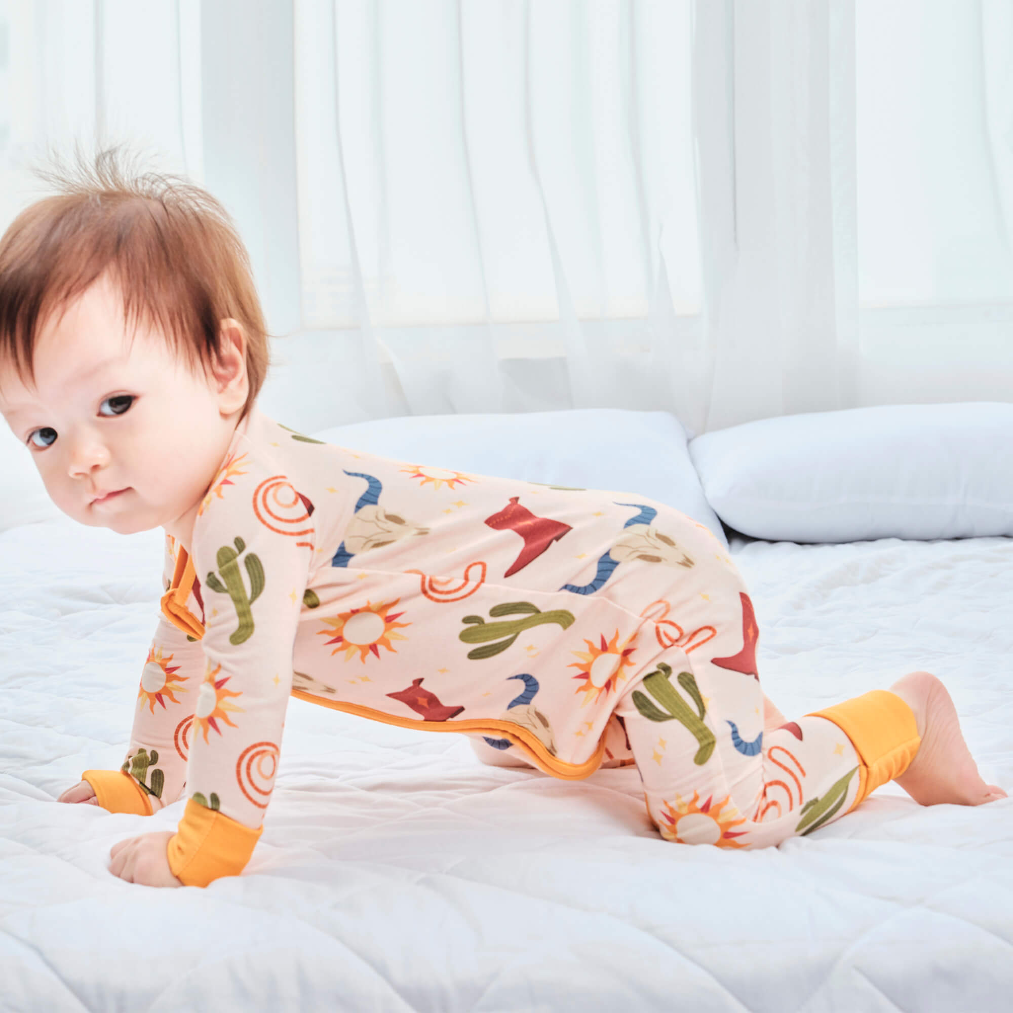 Ready to Rodeo Convertible Zippered Romper - StazzyBaby