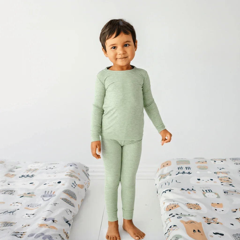 Ribbed Two Piece Pajama Set - StazzyBaby