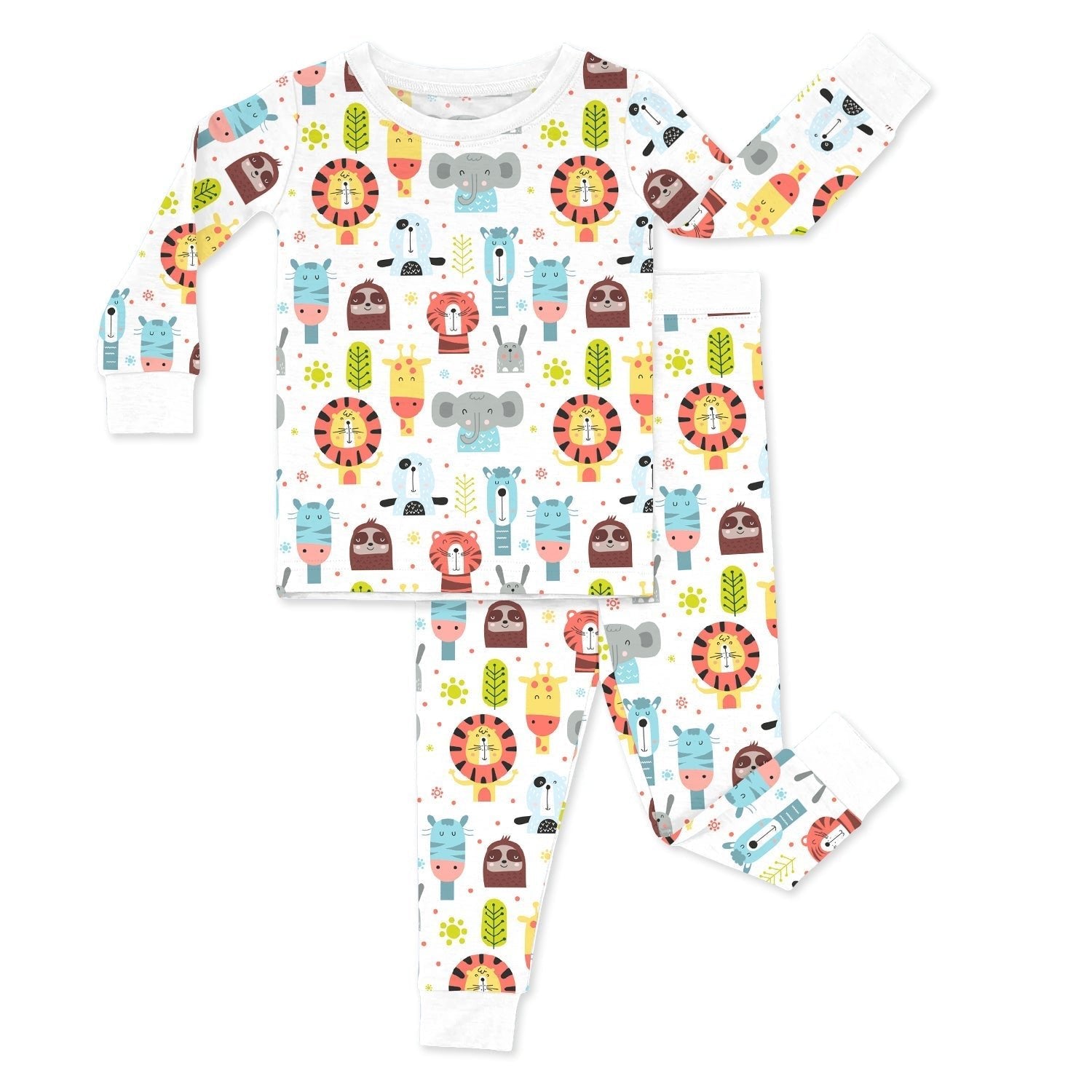 Scandi Style Animals Two Piece Pajama Set - StazzyBaby