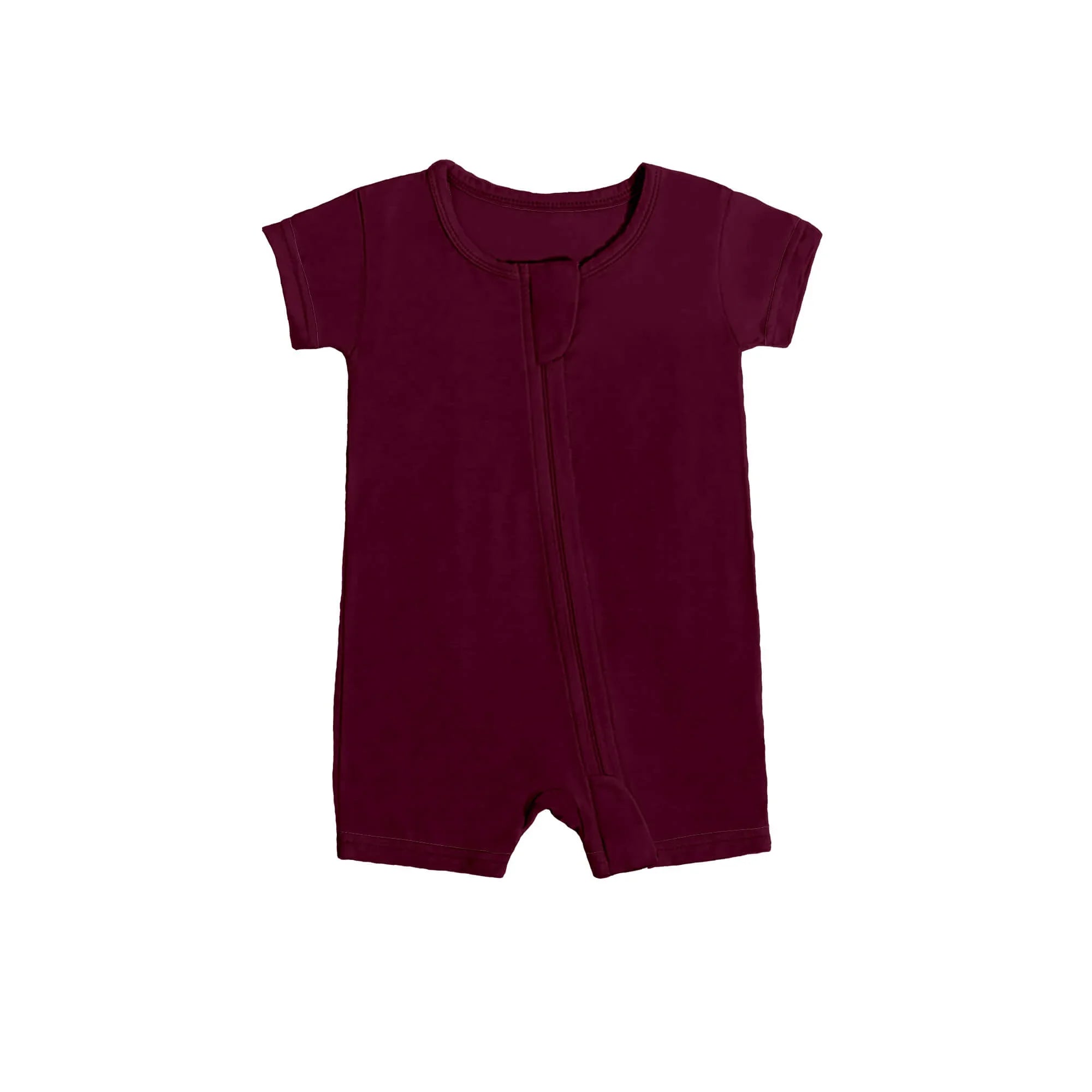 Shorty Zippered Romper in Brown Chocolate - StazzyBaby