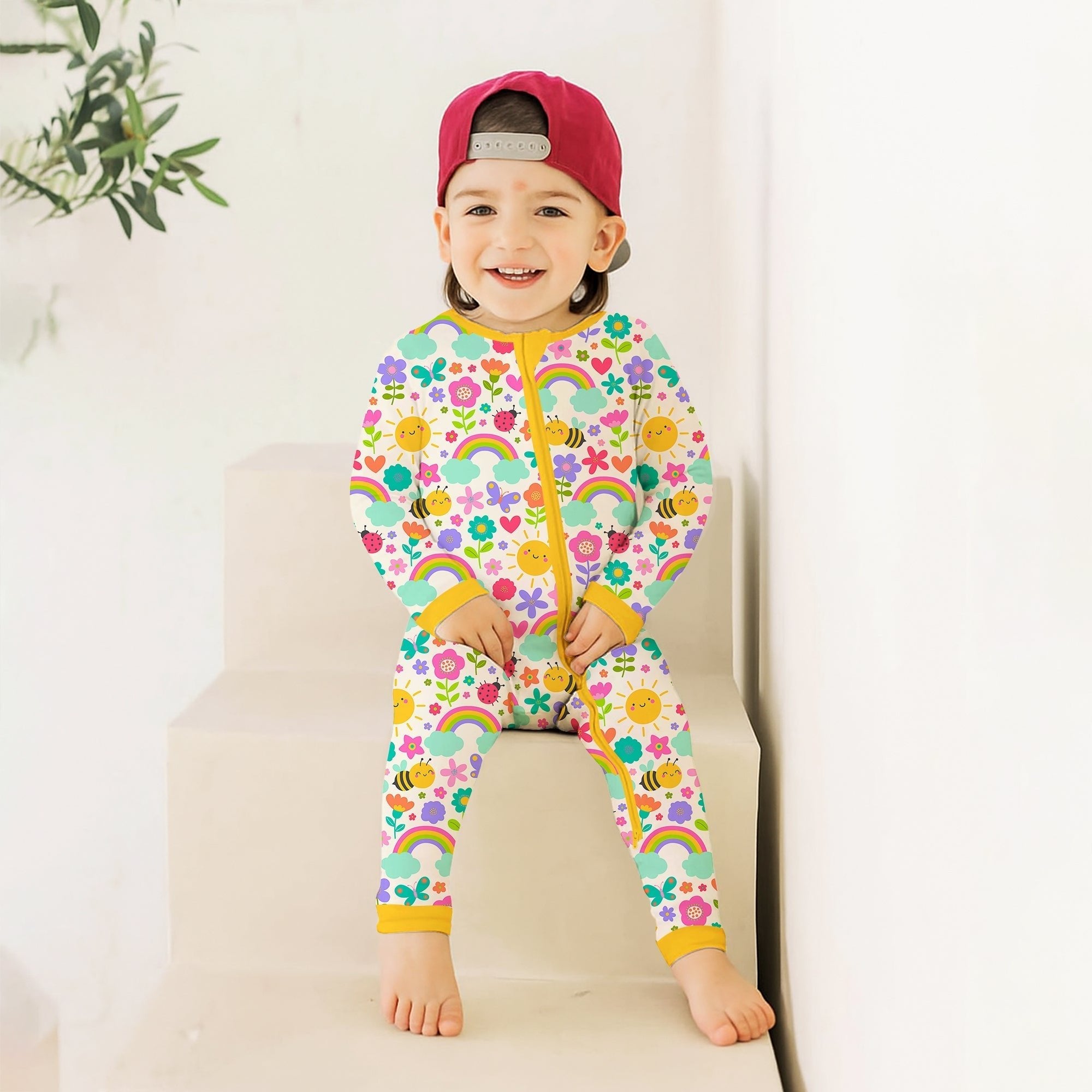 Summer Sunshine Convertible Zippered Romper - StazzyBaby