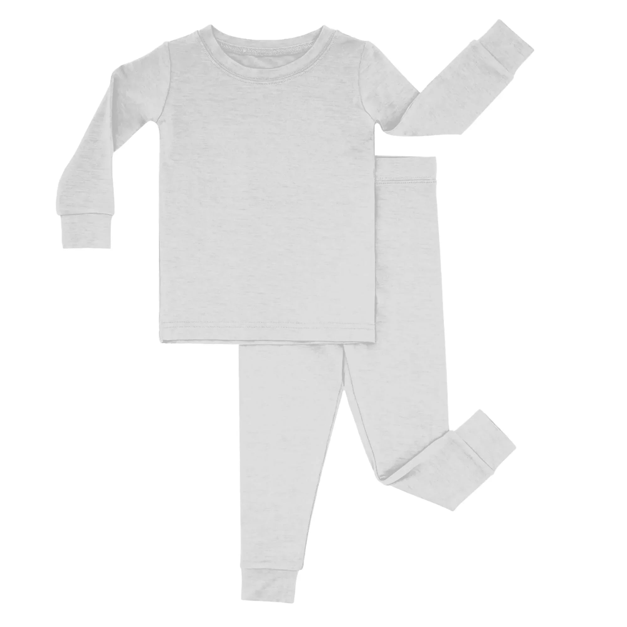 Two Piece Pajama Set In Light Gray - StazzyBaby