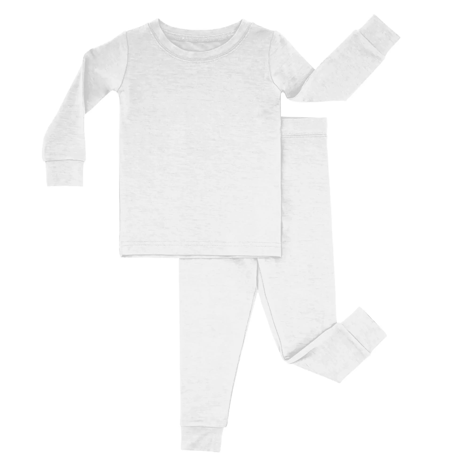 Two Piece Pajama Set In White - StazzyBaby